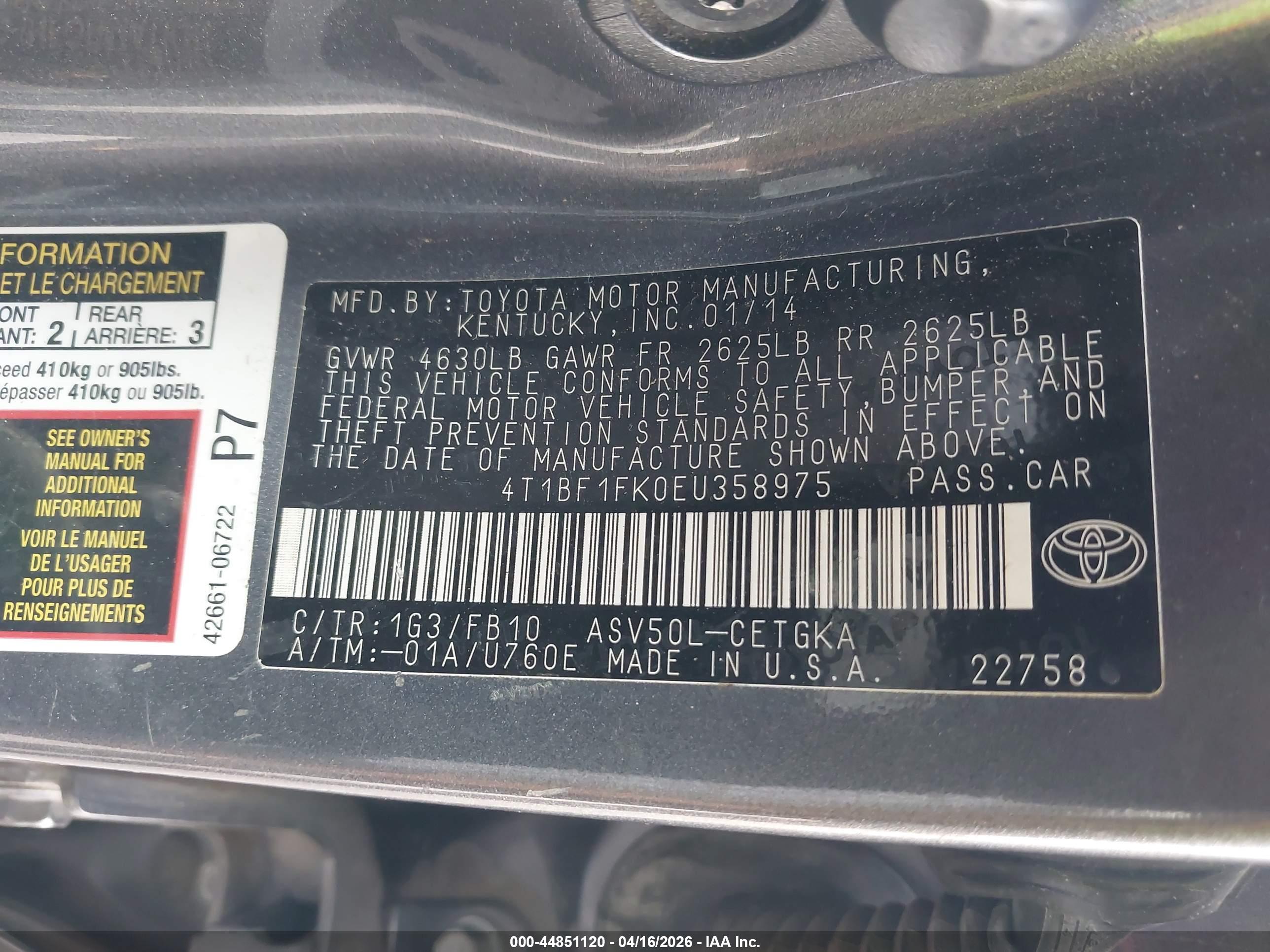 TOYOTA CAMRY image 9