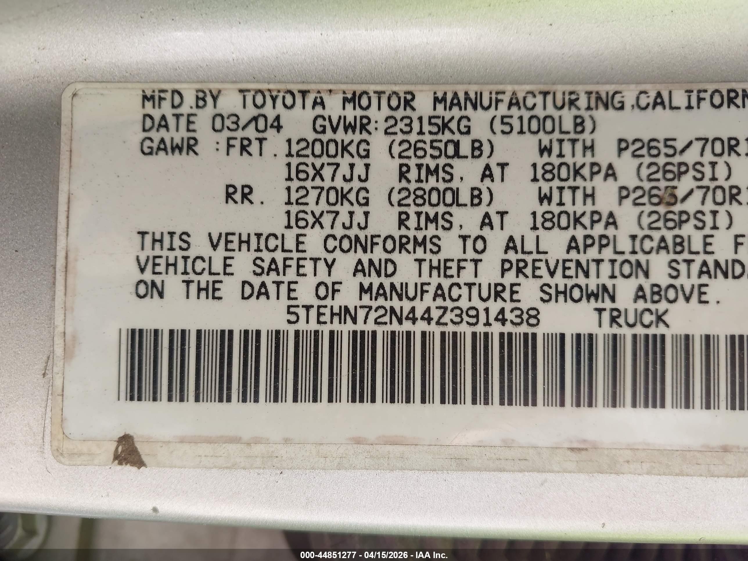 TOYOTA TACOMA image 9