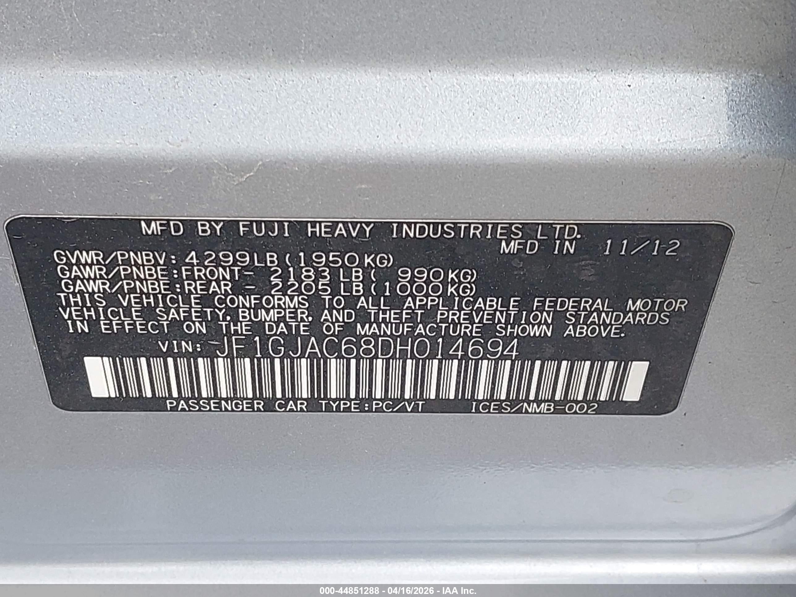 SUBARU IMPREZA image 9