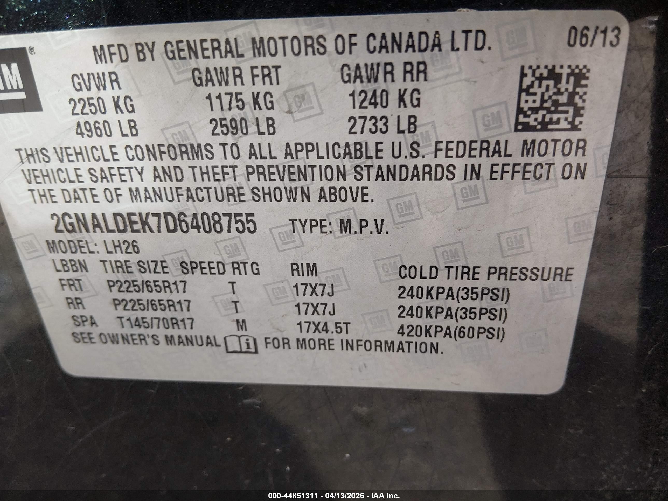 CHEVROLET EQUINOX image 9