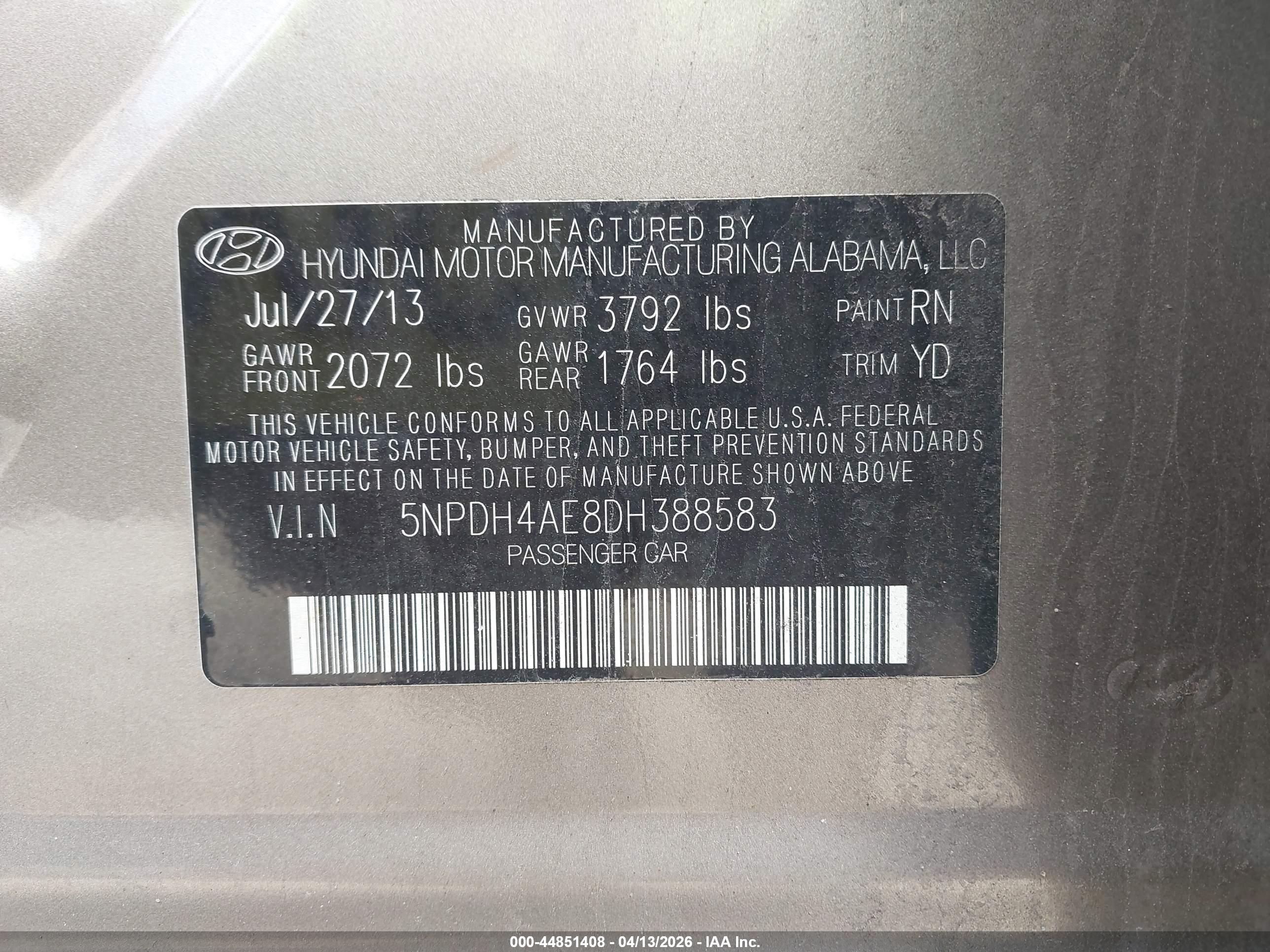 HYUNDAI ELANTRA image 9