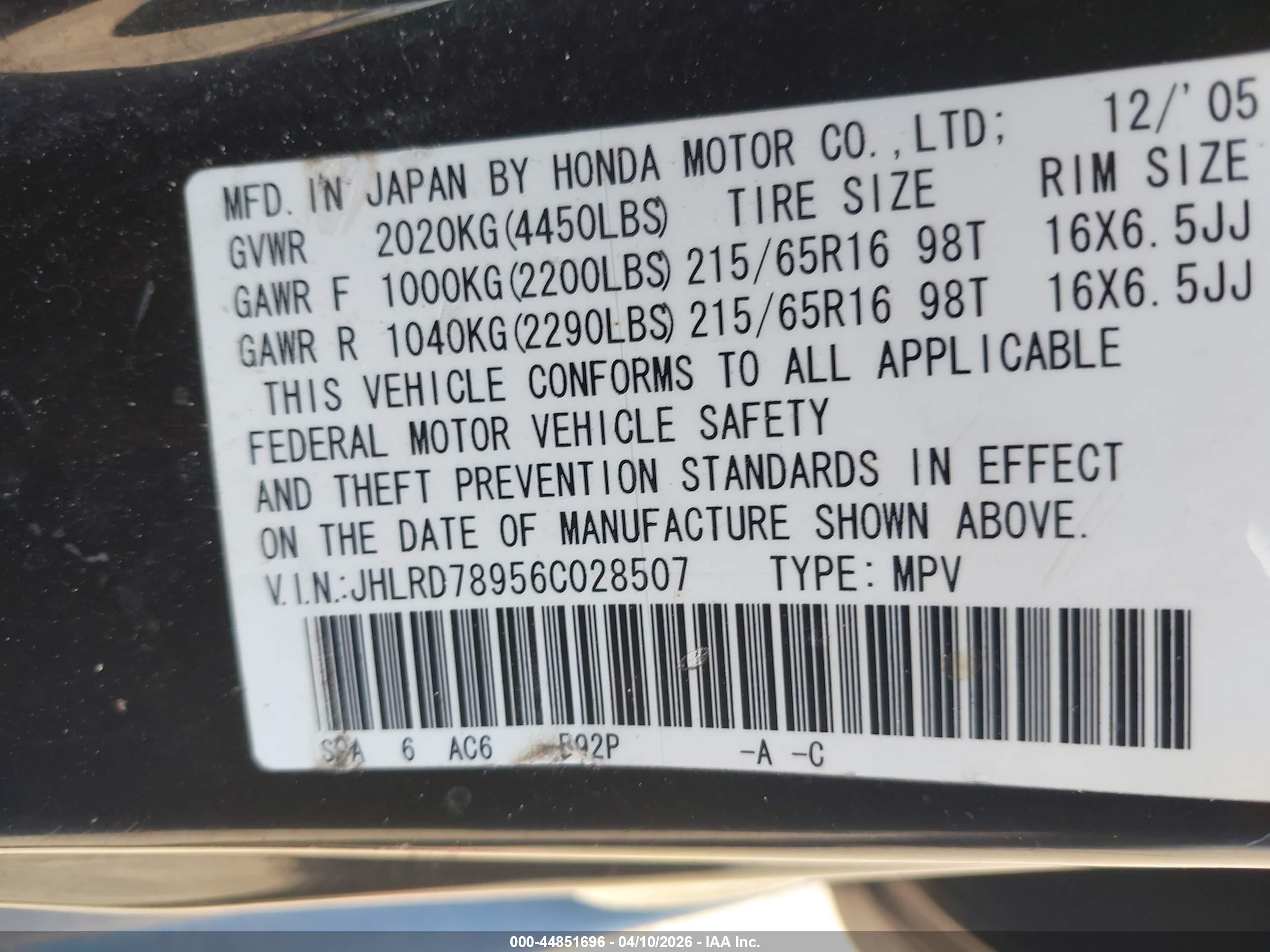 HONDA CR-V image 9