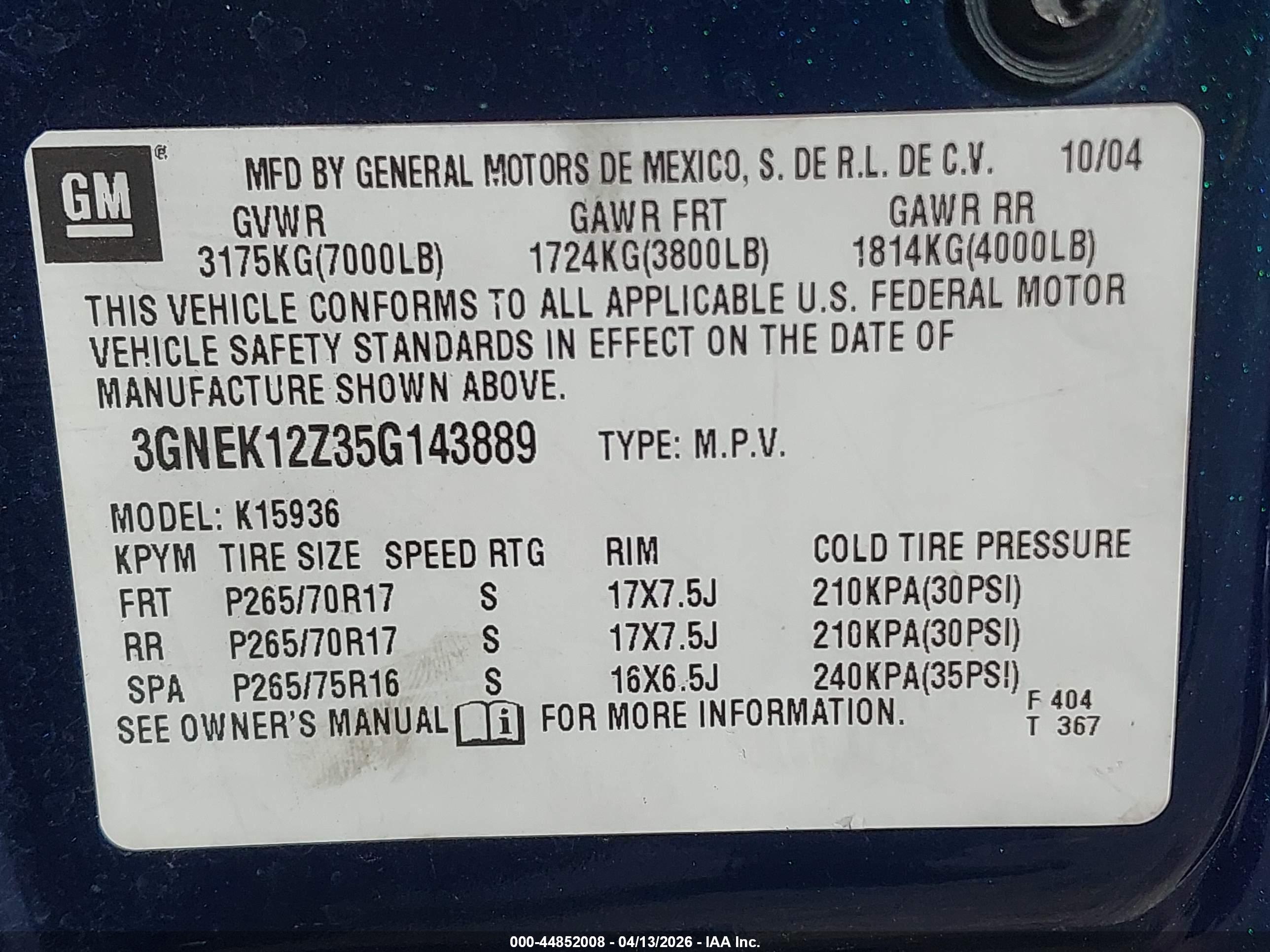 CHEVROLET AVALANCHE image 9