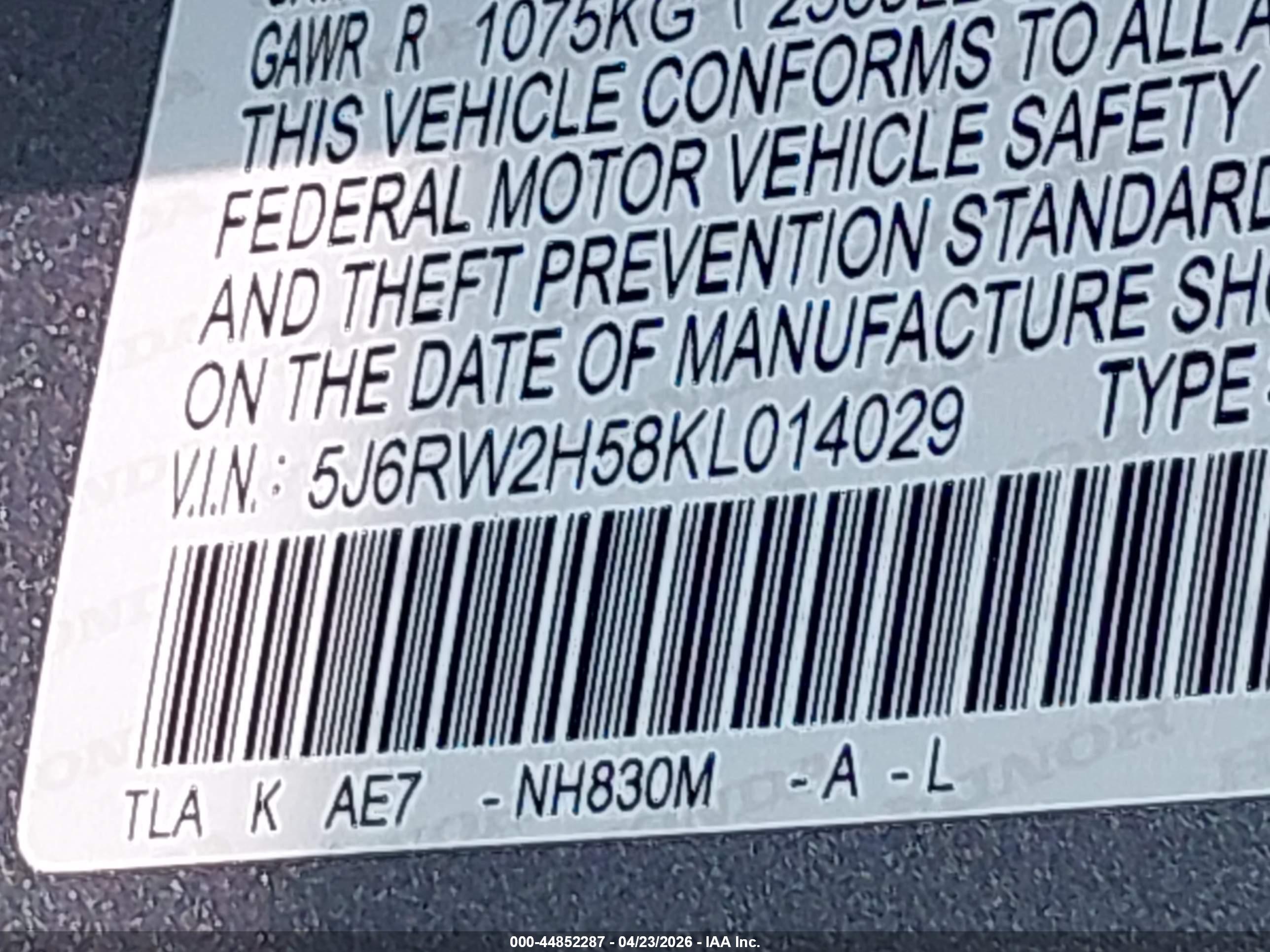 HONDA CR-V image 9