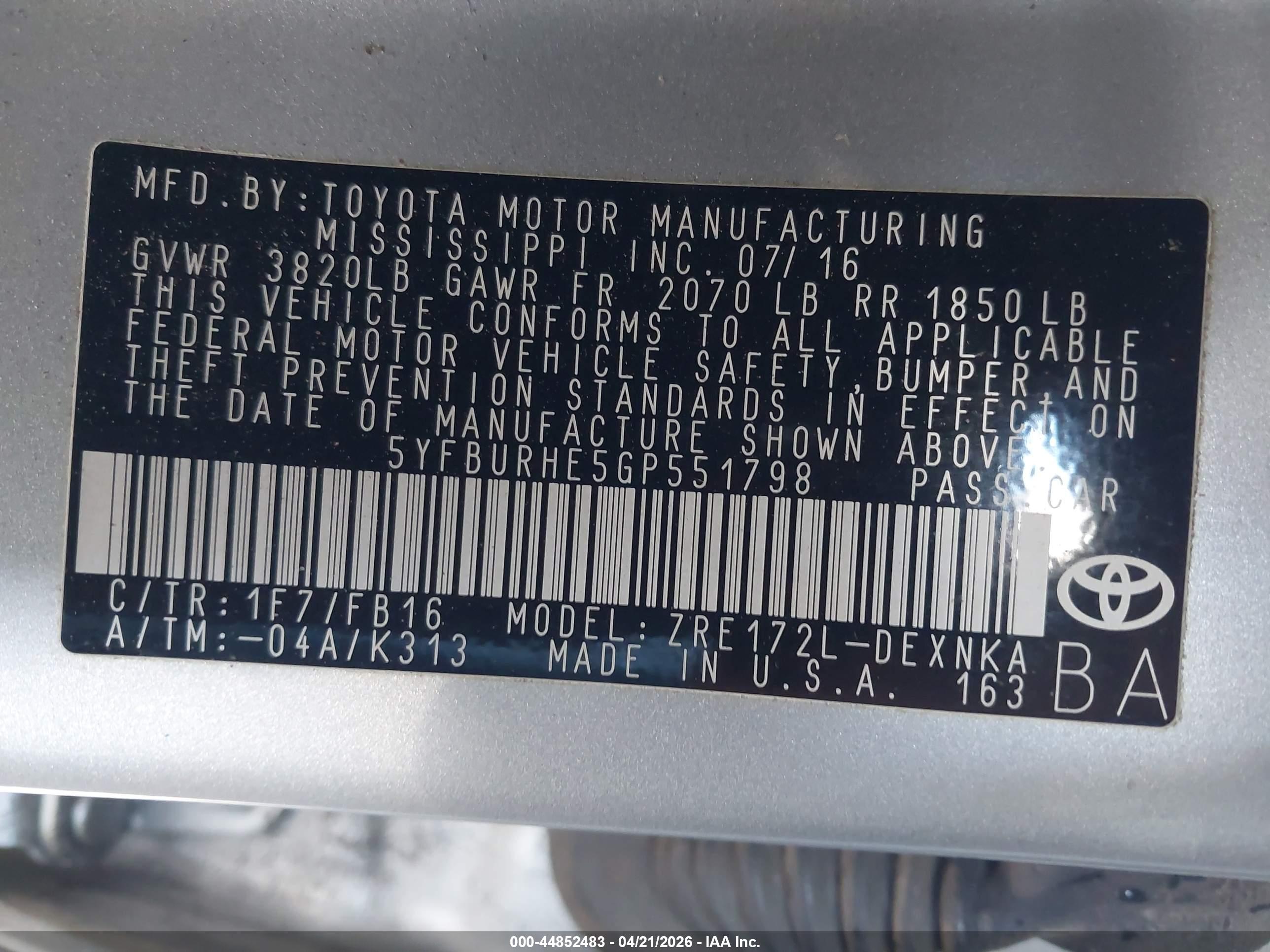 TOYOTA COROLLA image 9