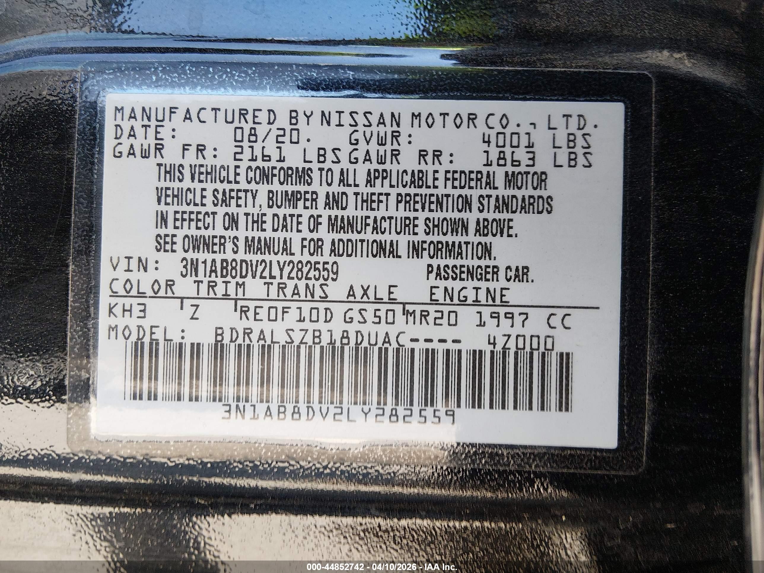 NISSAN SENTRA image 9