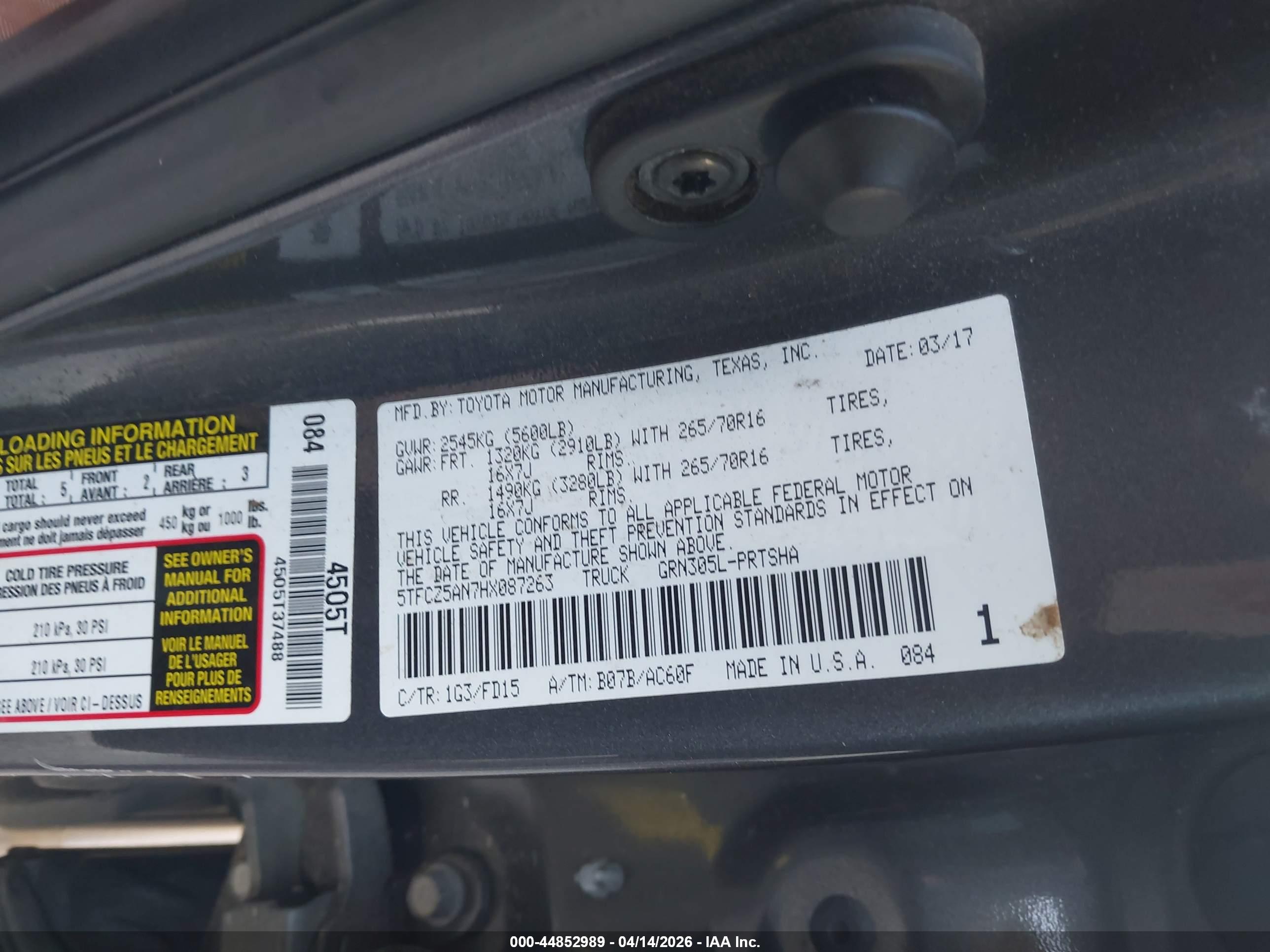 TOYOTA TACOMA image 9