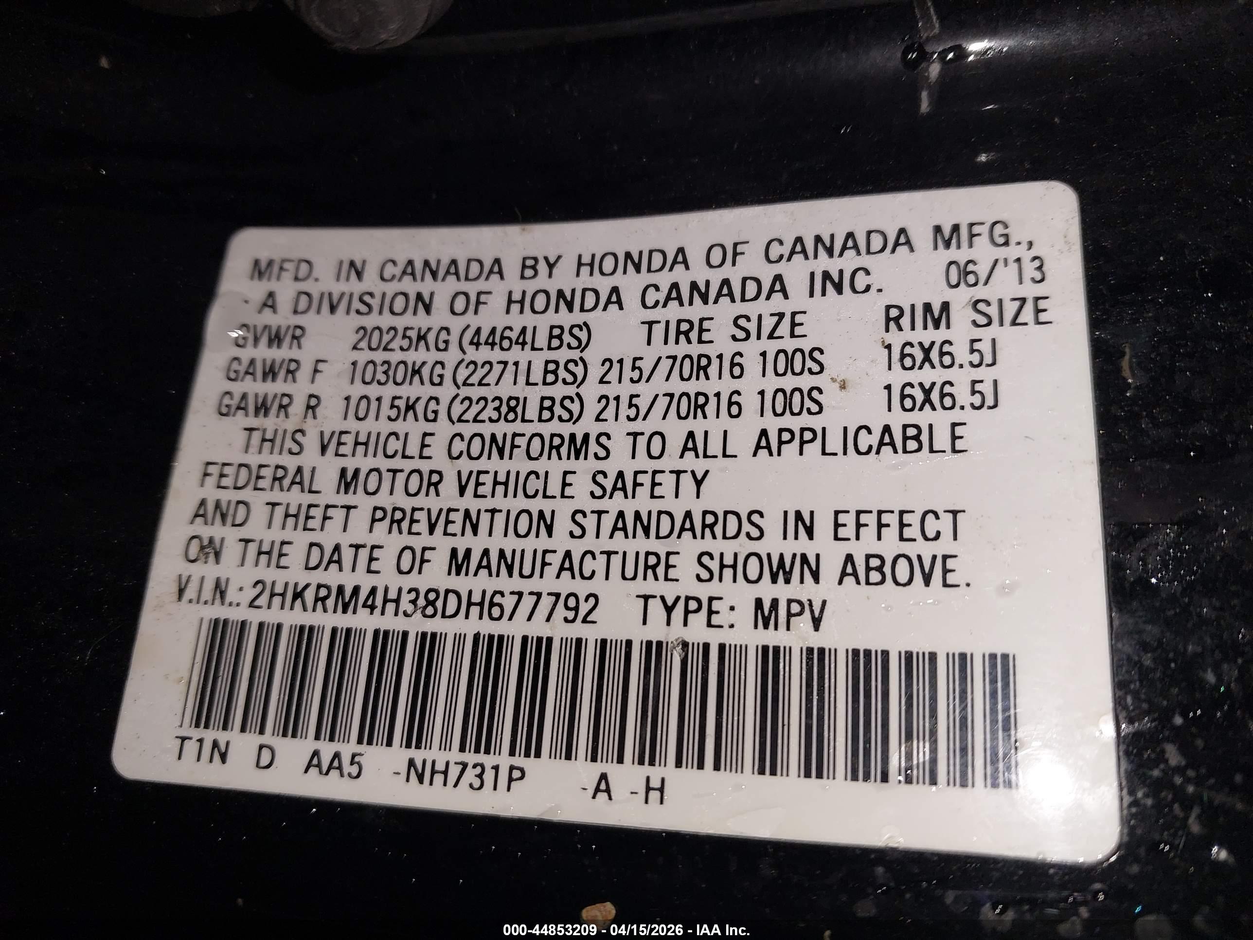 HONDA CR-V image 9