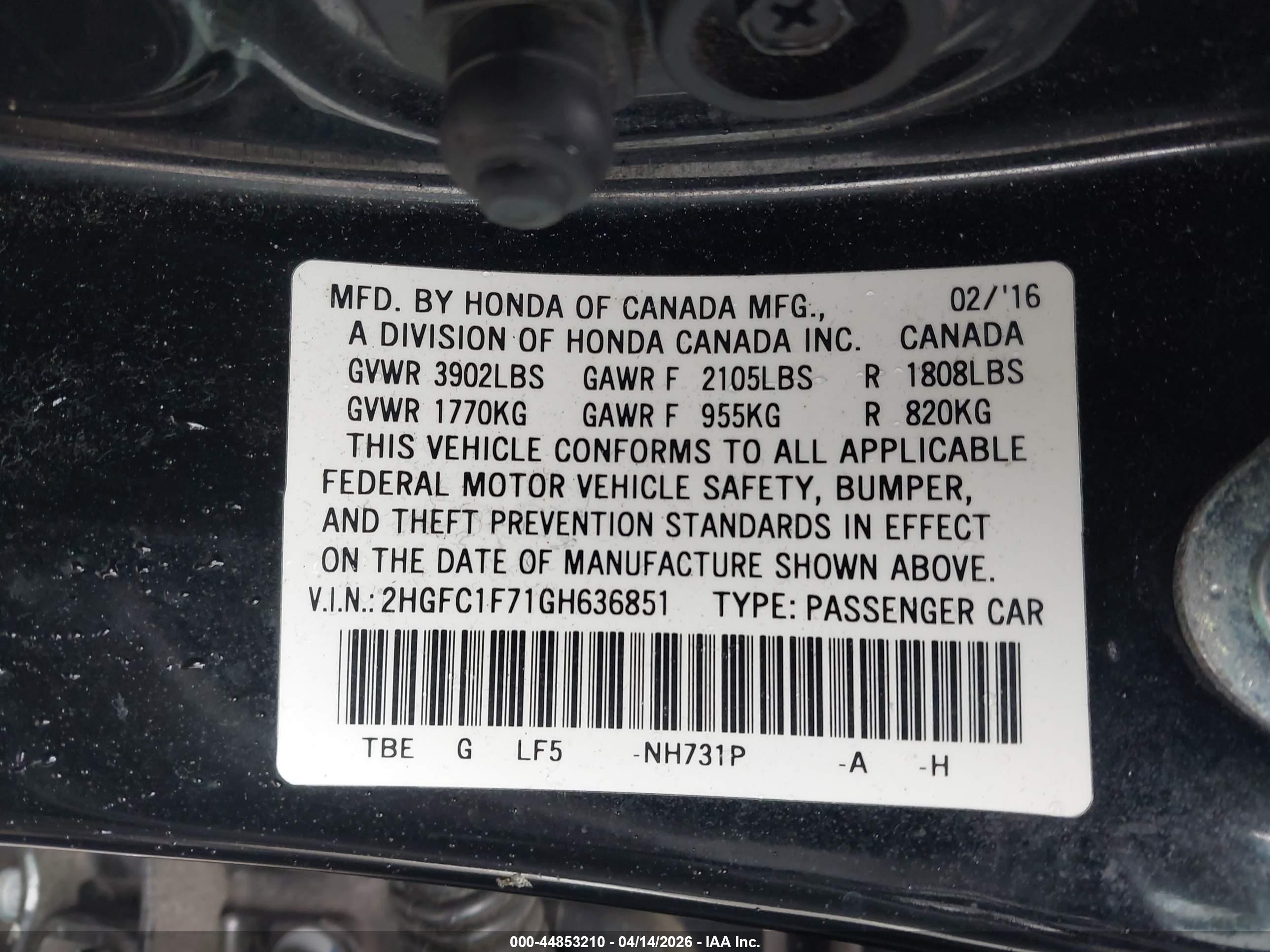 HONDA CIVIC image 9