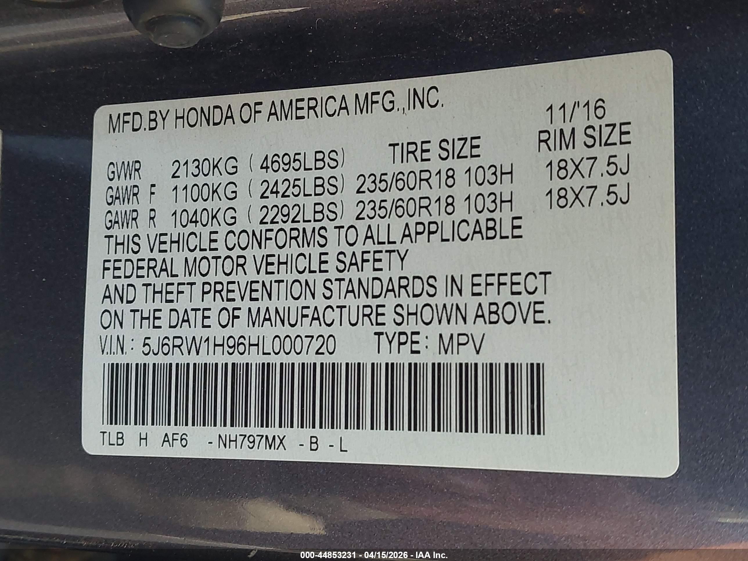 HONDA CR-V image 9