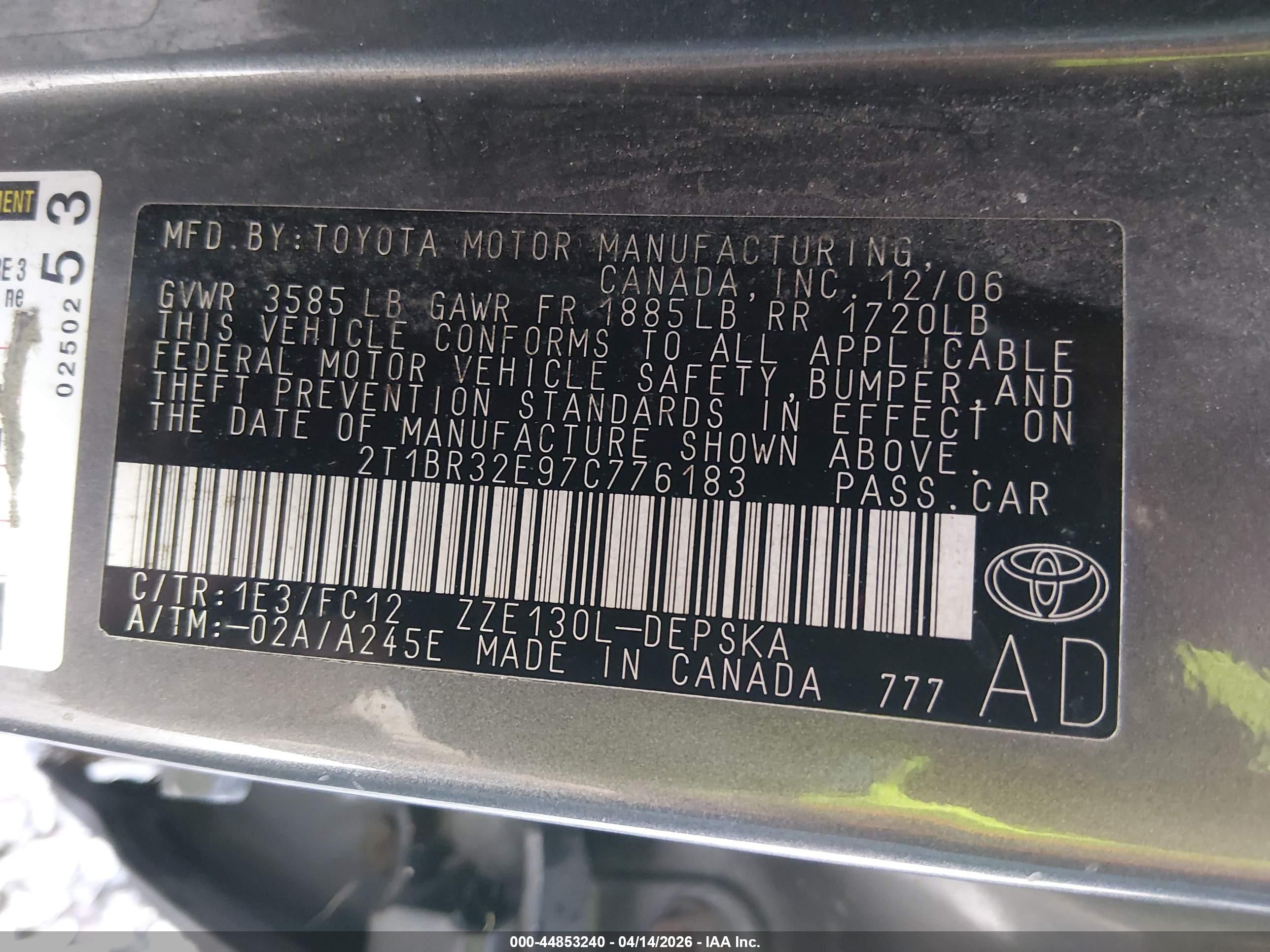 TOYOTA COROLLA image 9