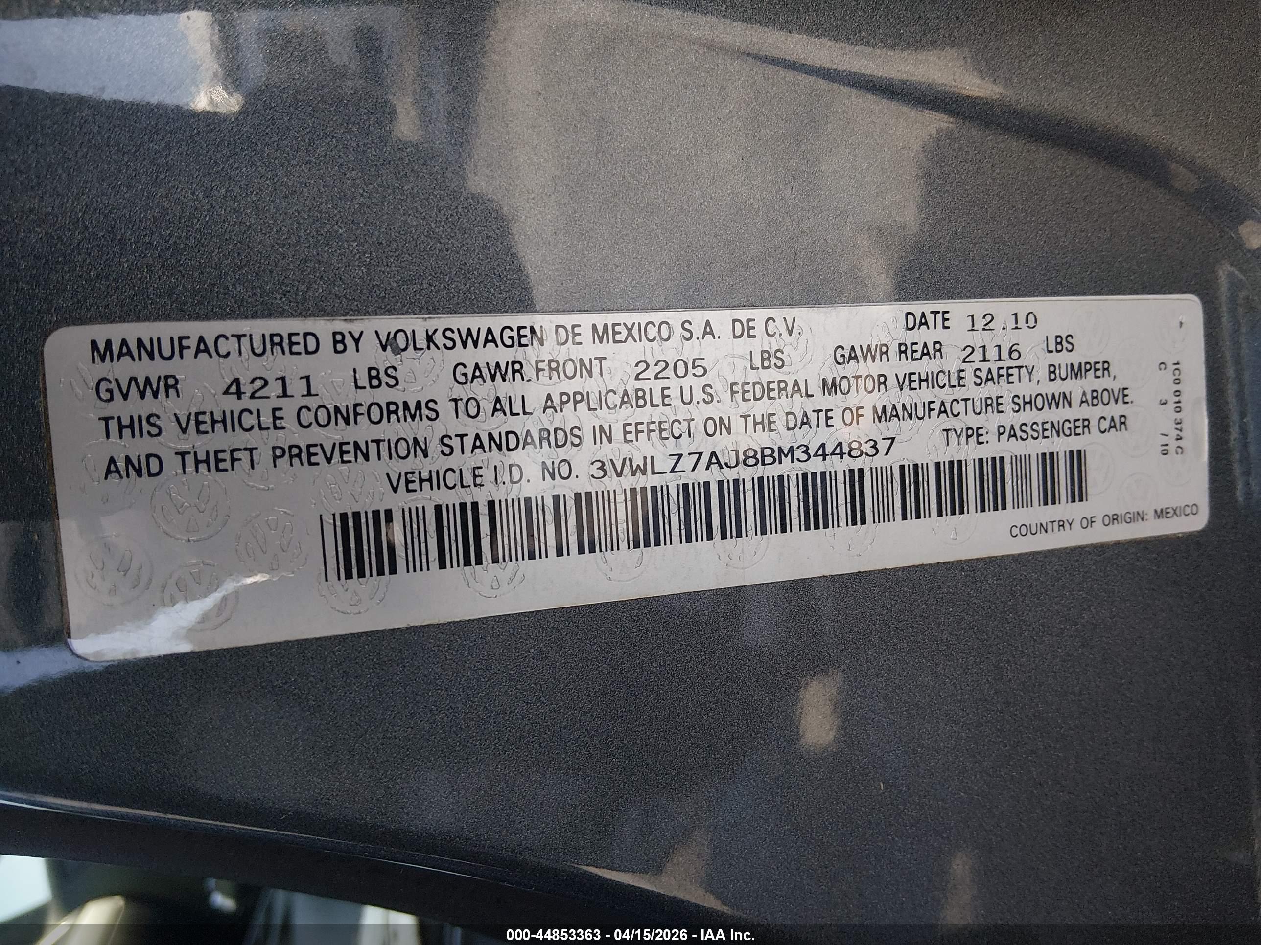 VOLKSWAGEN JETTA image 9