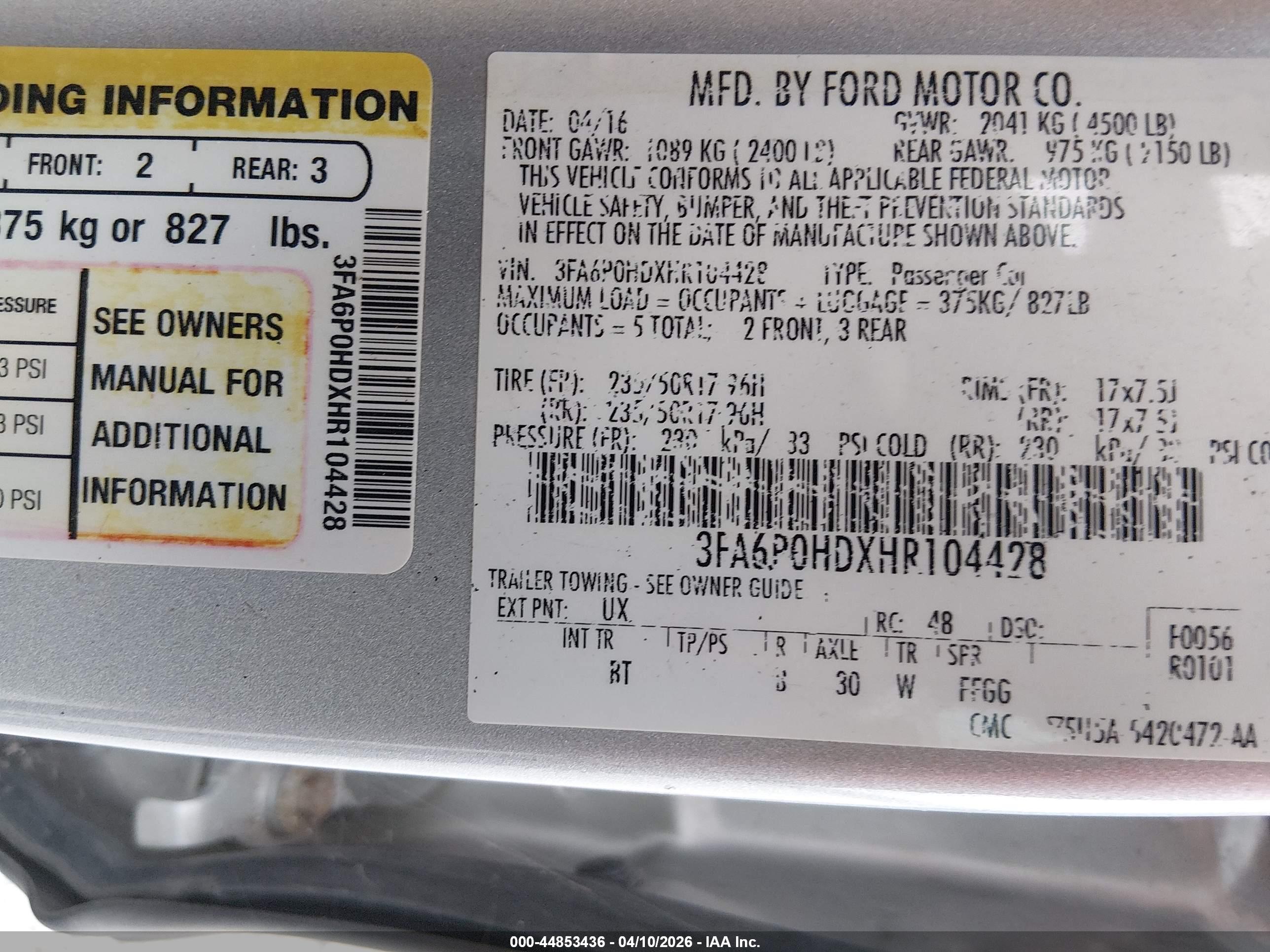 FORD FUSION image 9