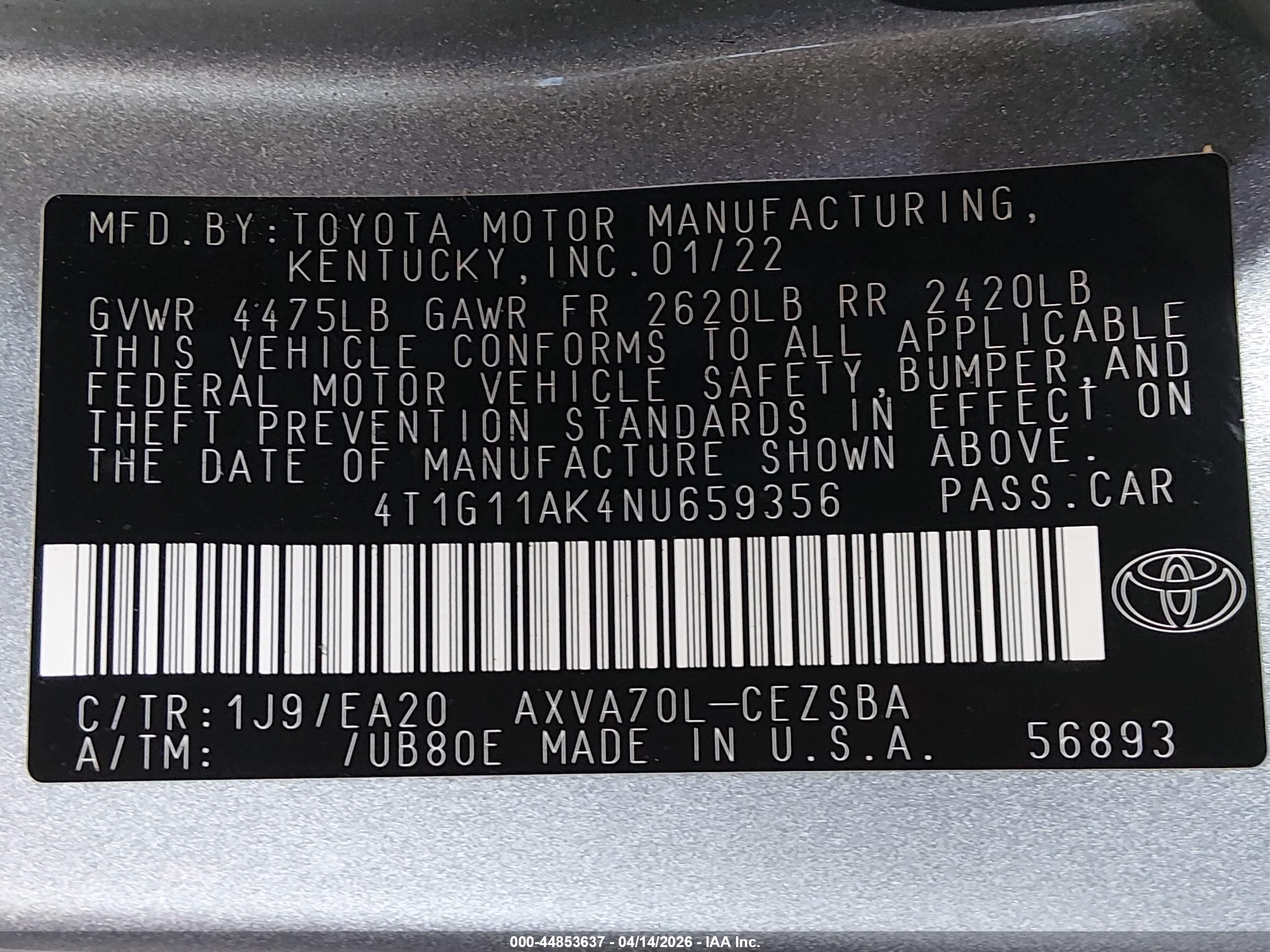 TOYOTA CAMRY image 9