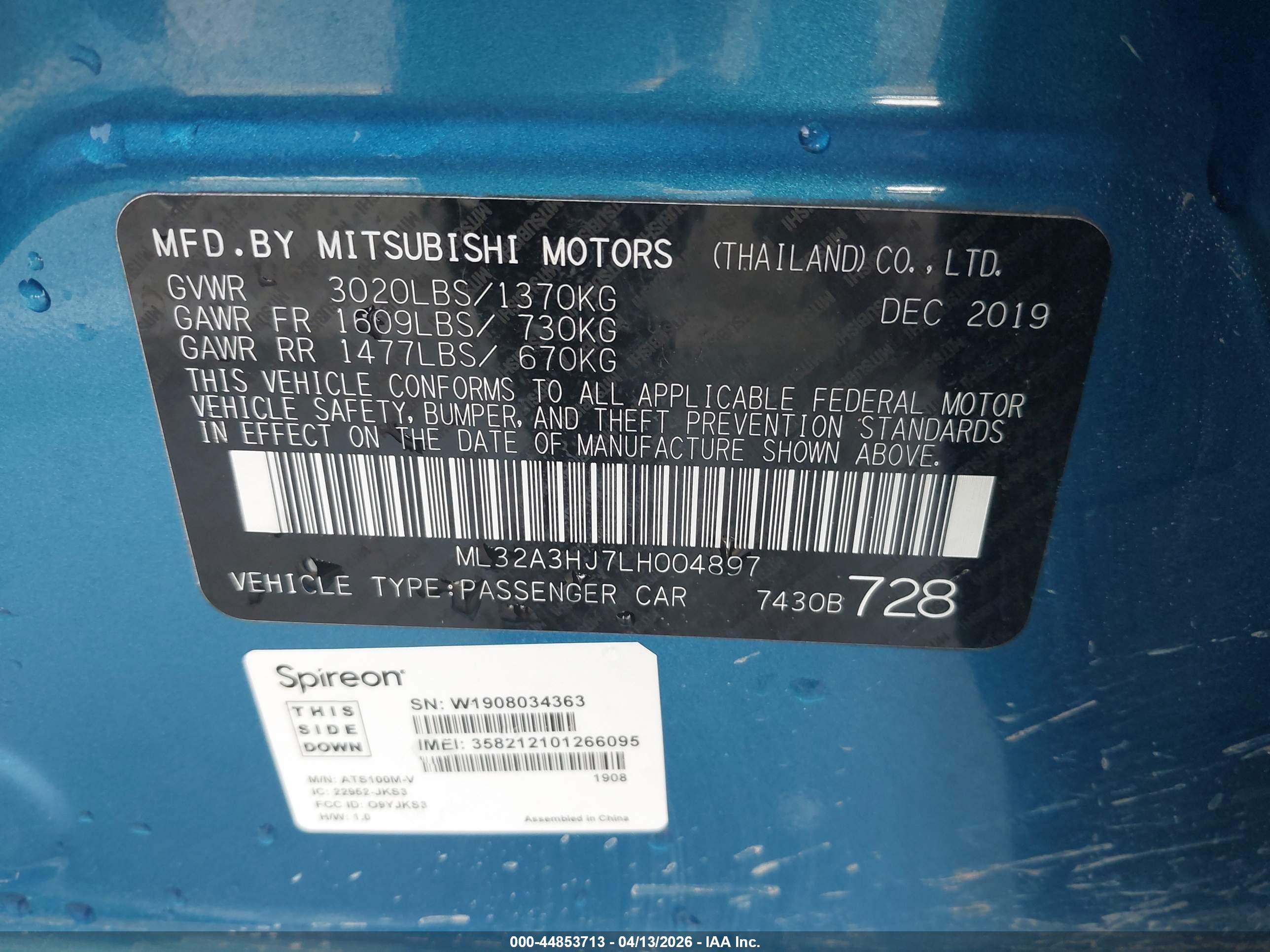 MITSUBISHI MIRAGE image 9