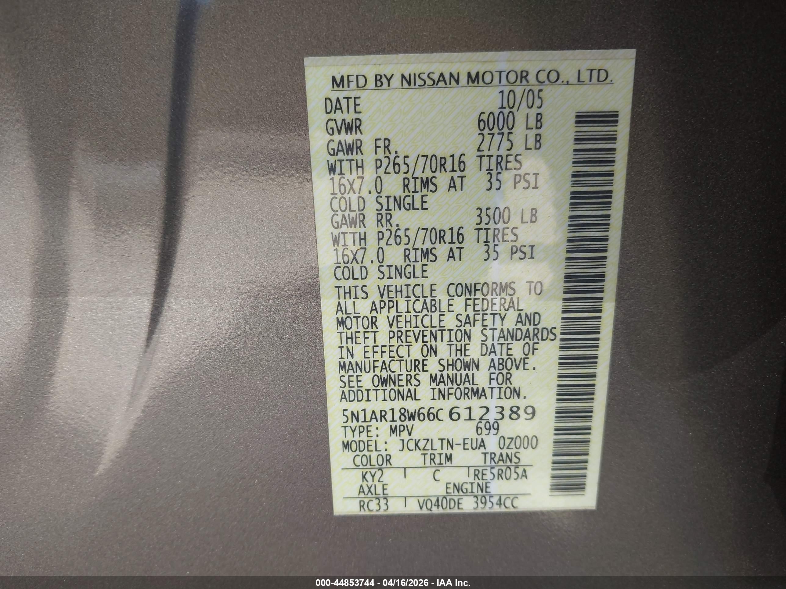 NISSAN PATHFINDER image 9