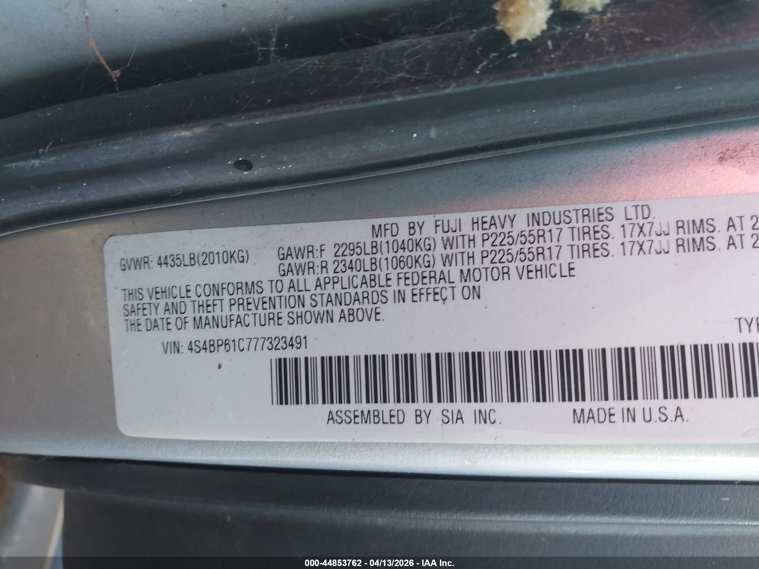 SUBARU OUTBACK image 9