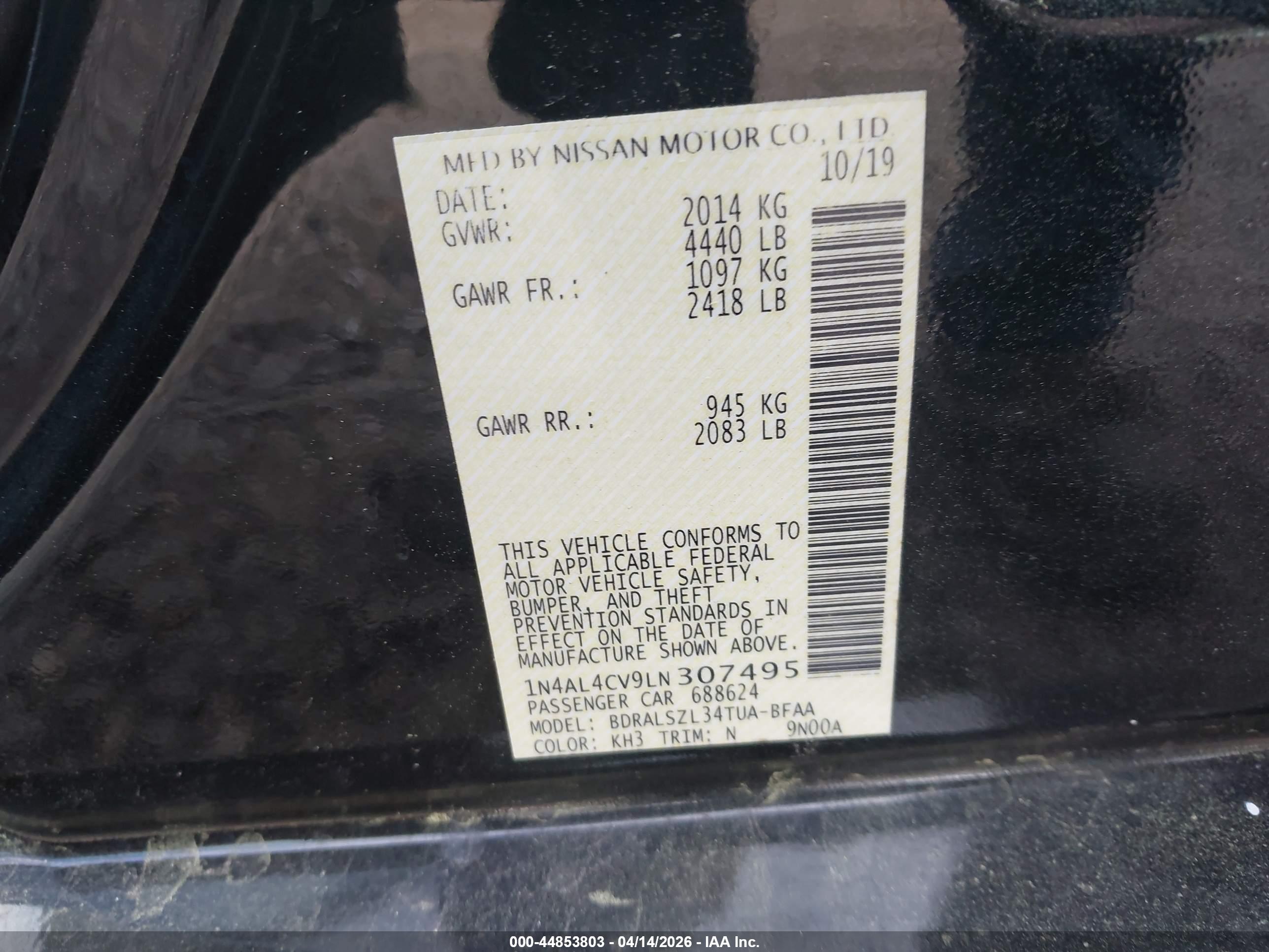 NISSAN ALTIMA image 9