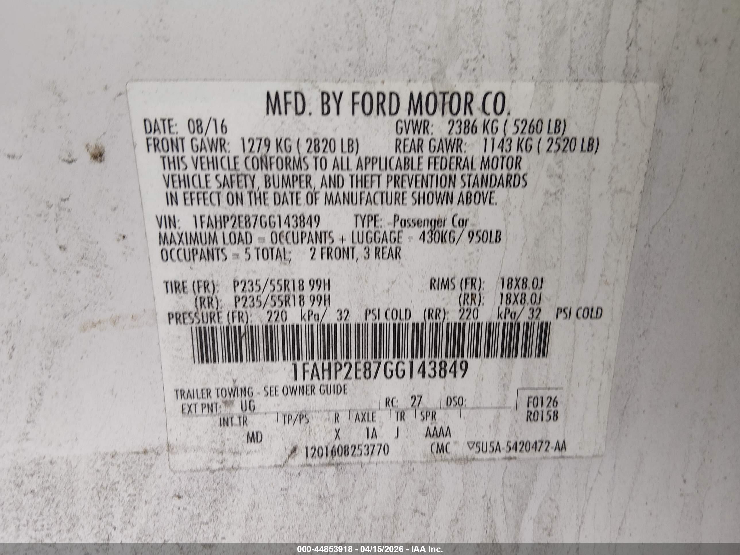 FORD TAURUS image 9