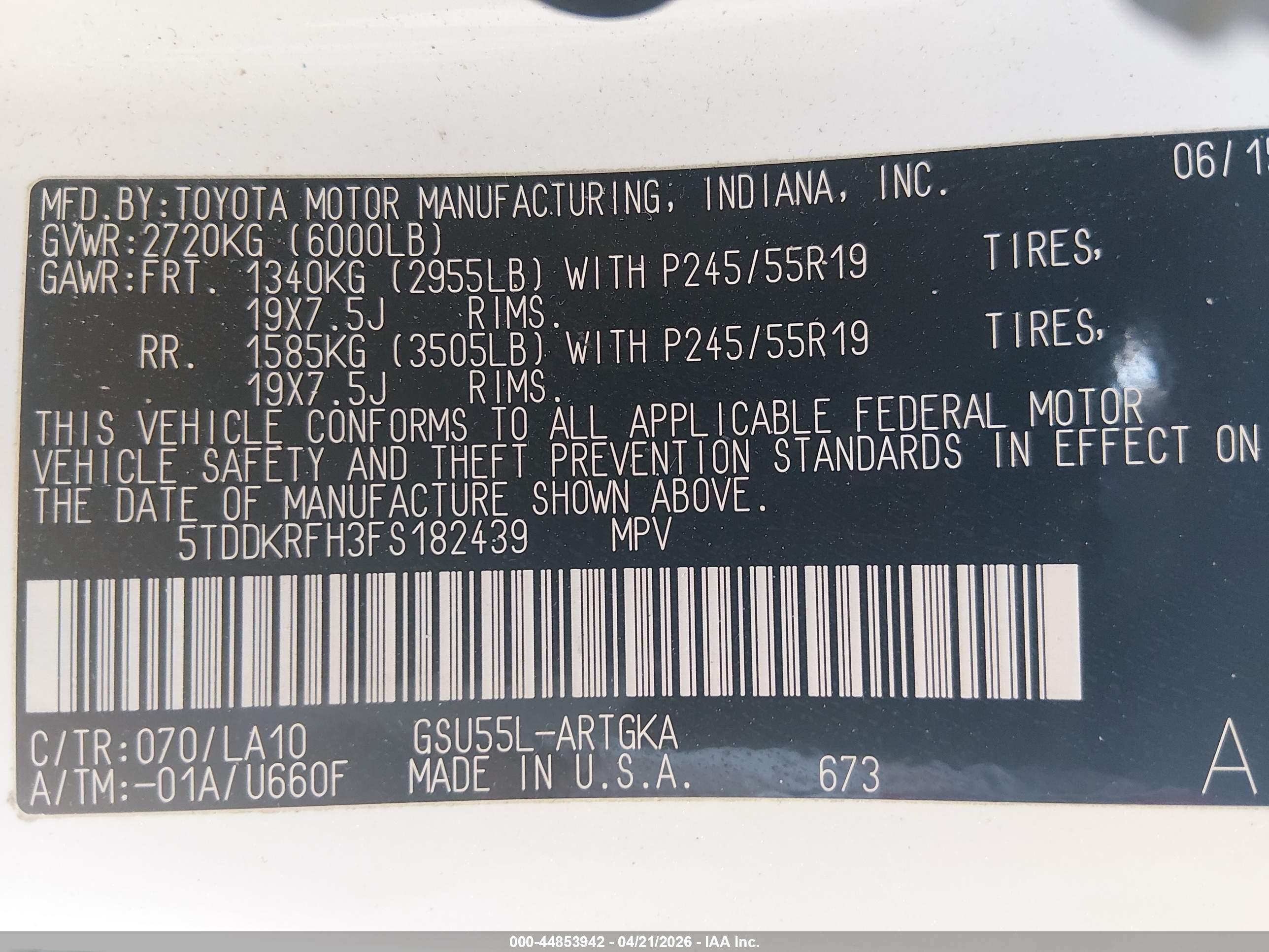 TOYOTA HIGHLANDER image 9