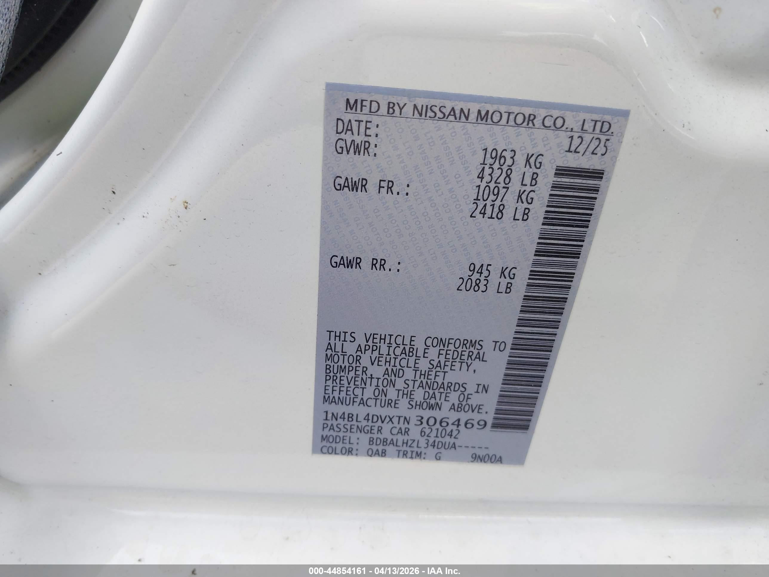 NISSAN ALTIMA image 9