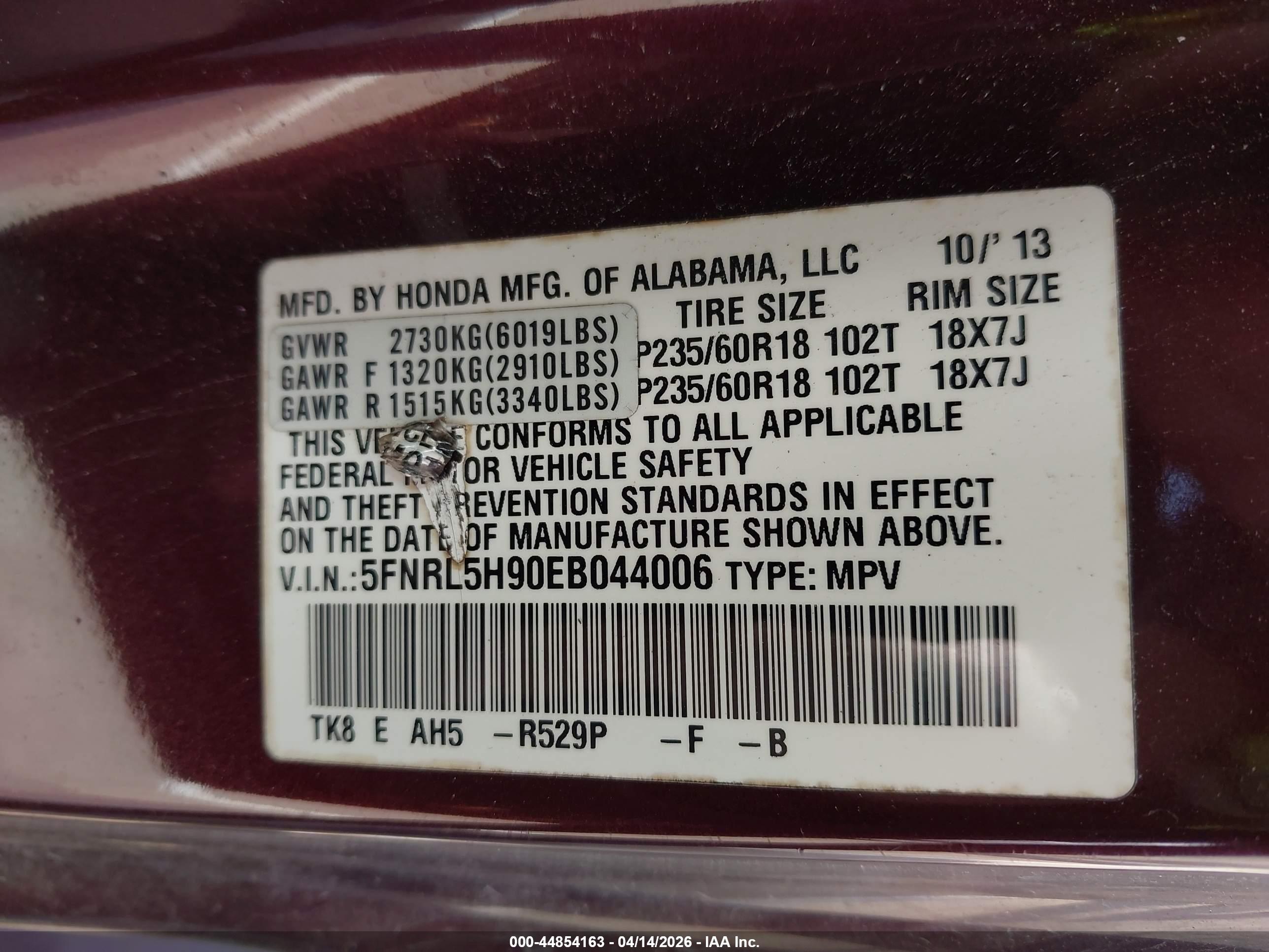 HONDA ODYSSEY image 9