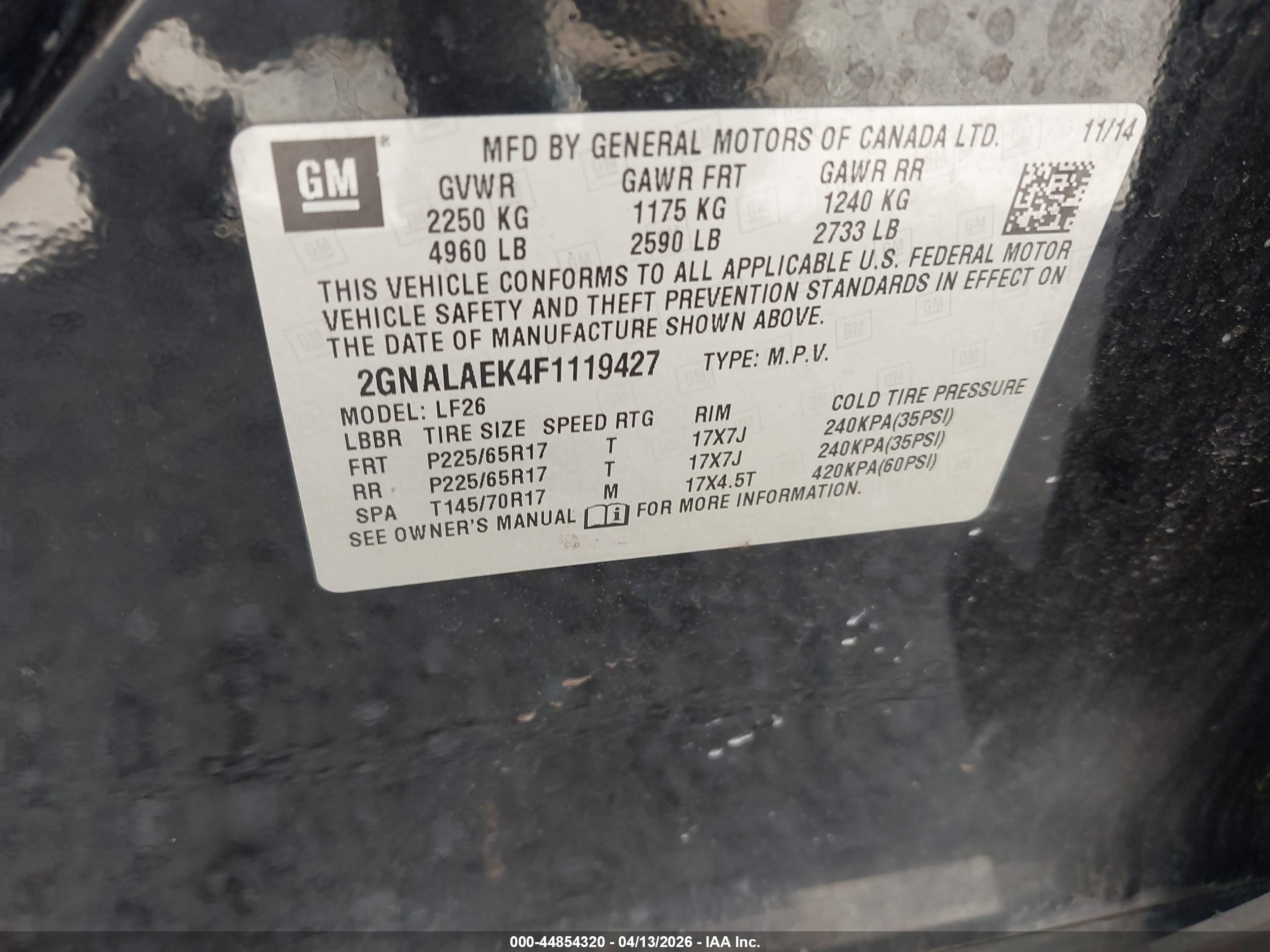 CHEVROLET EQUINOX image 9