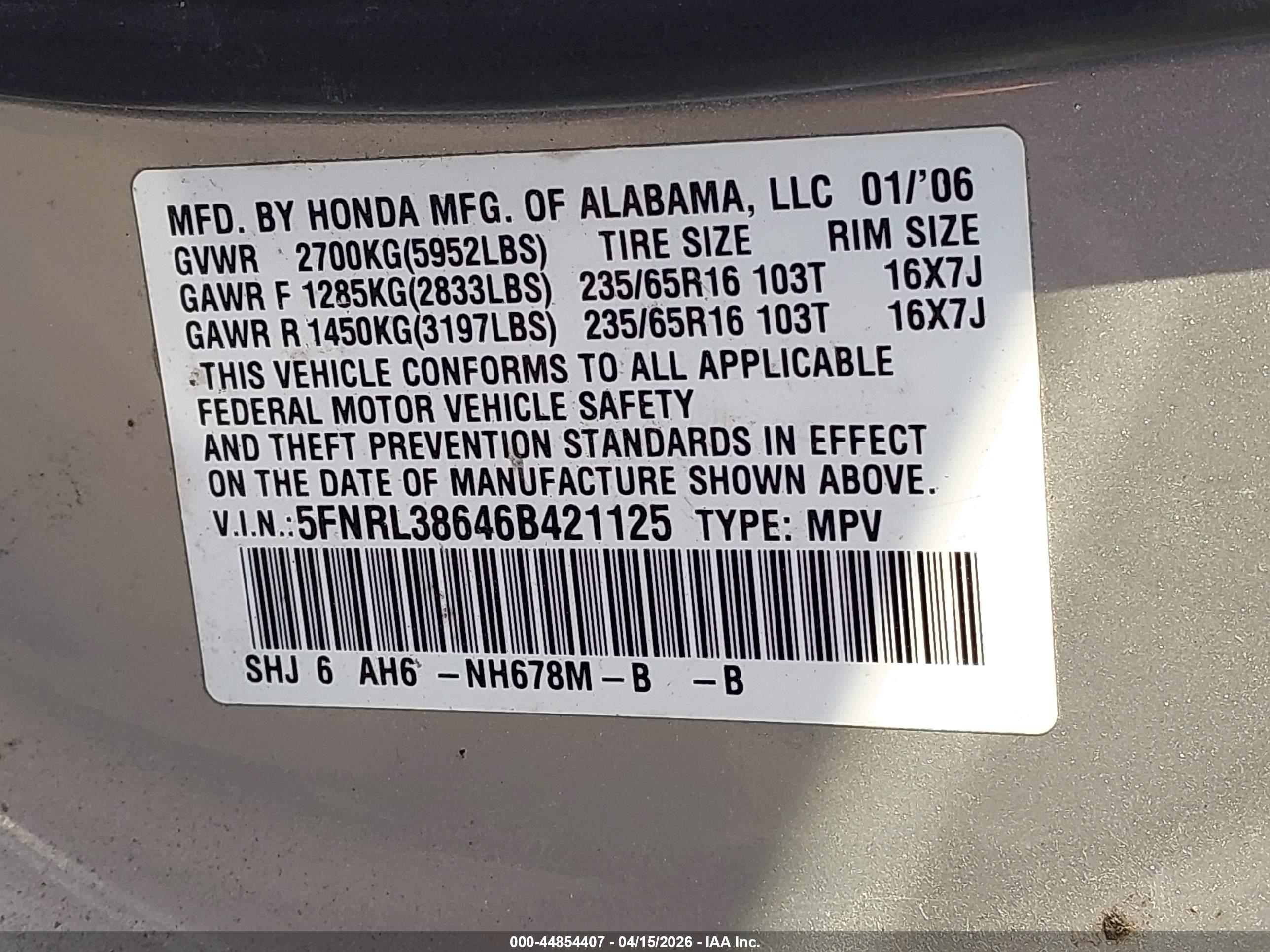 HONDA ODYSSEY image 9