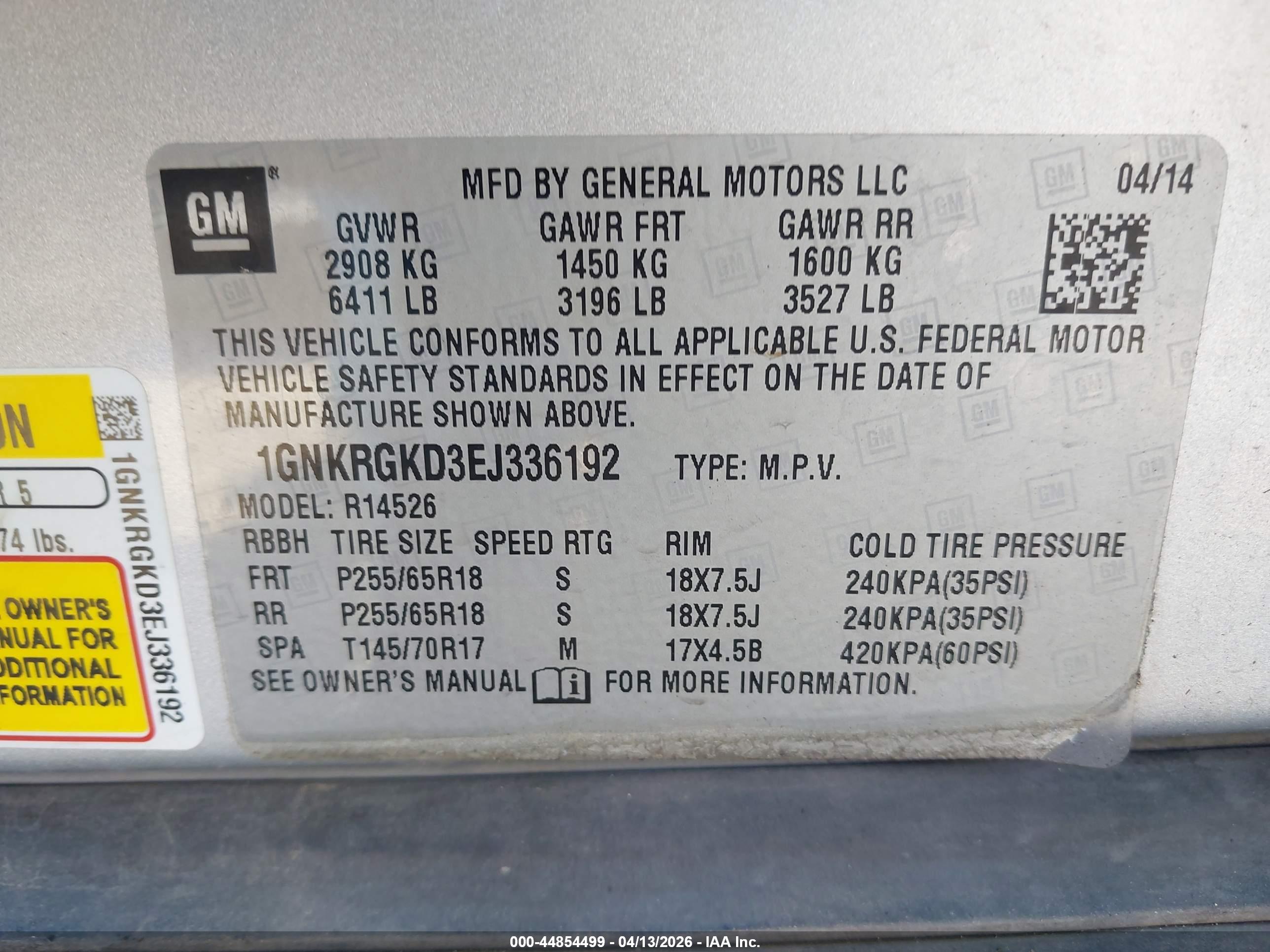 CHEVROLET TRAVERSE image 9