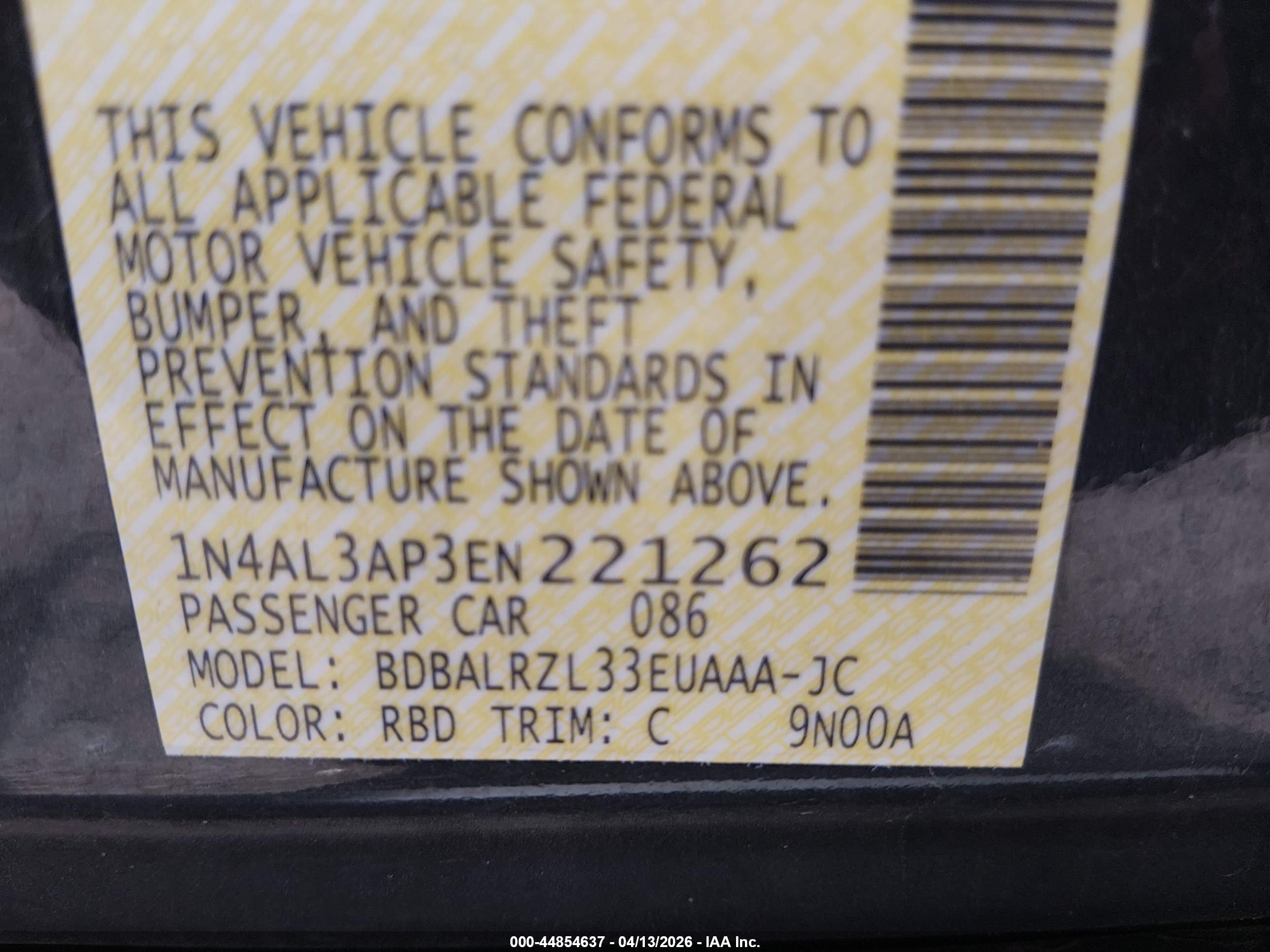NISSAN ALTIMA image 9
