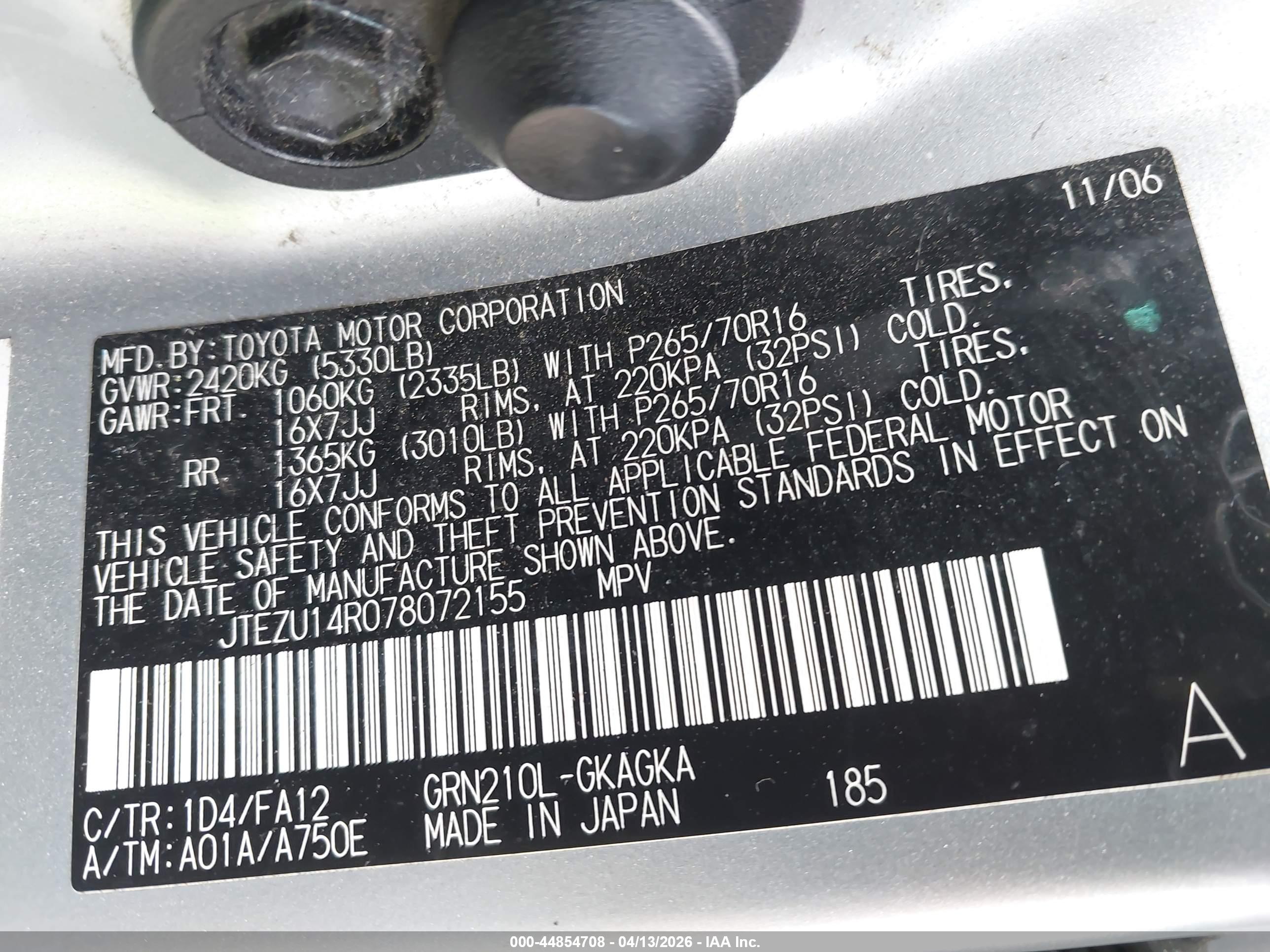 TOYOTA 4RUNNER image 9
