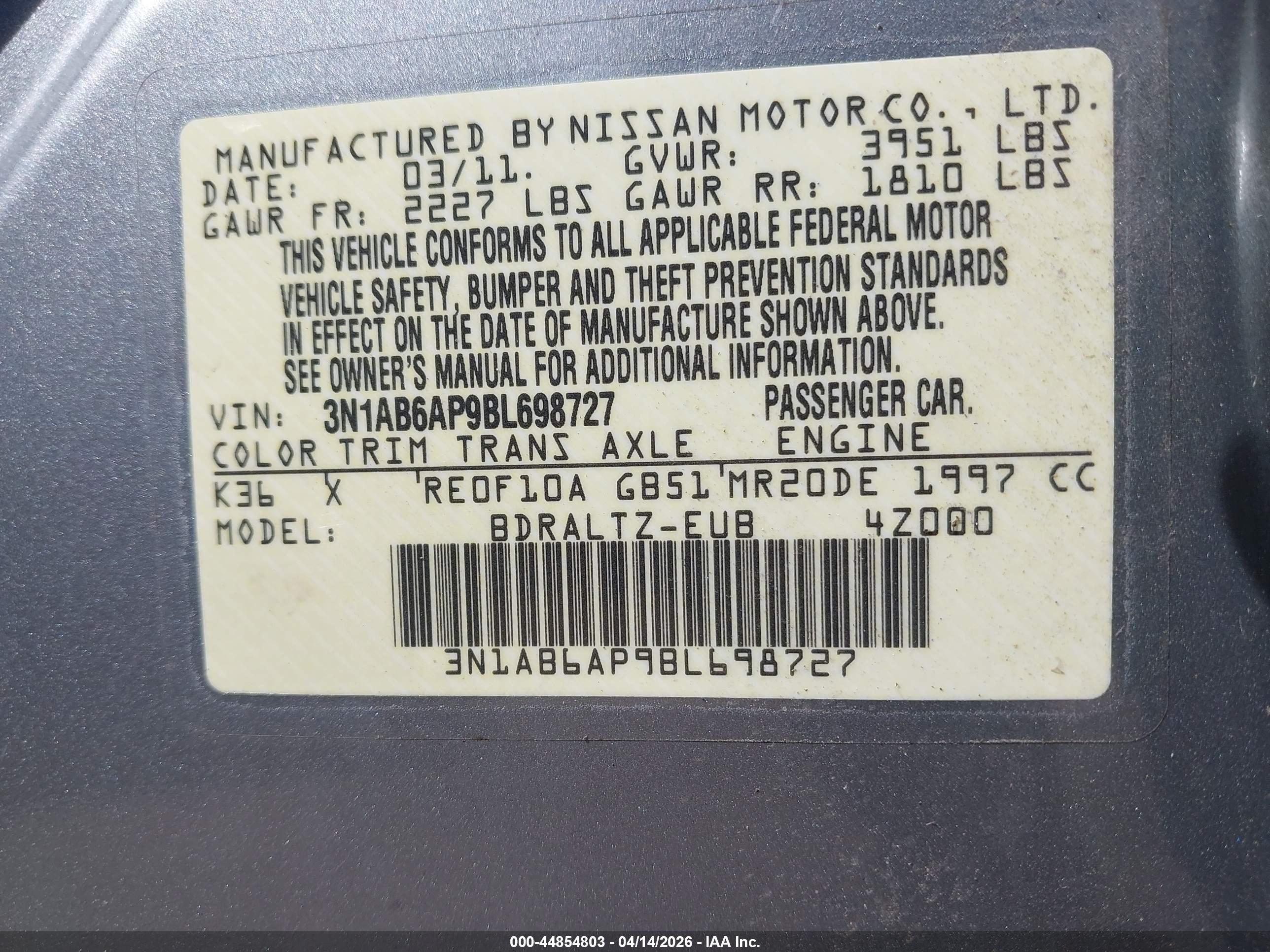 NISSAN SENTRA image 9