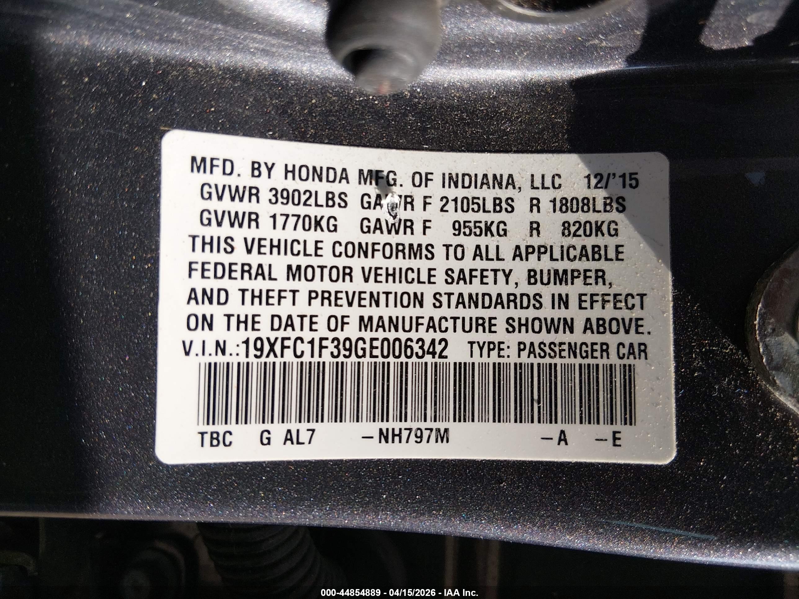 HONDA CIVIC image 9