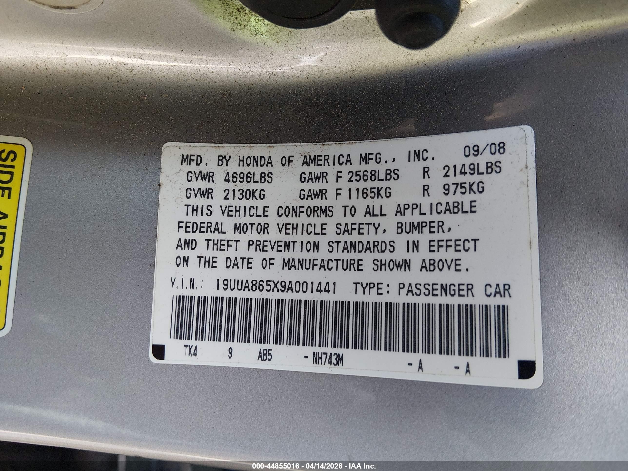 ACURA TL image 9