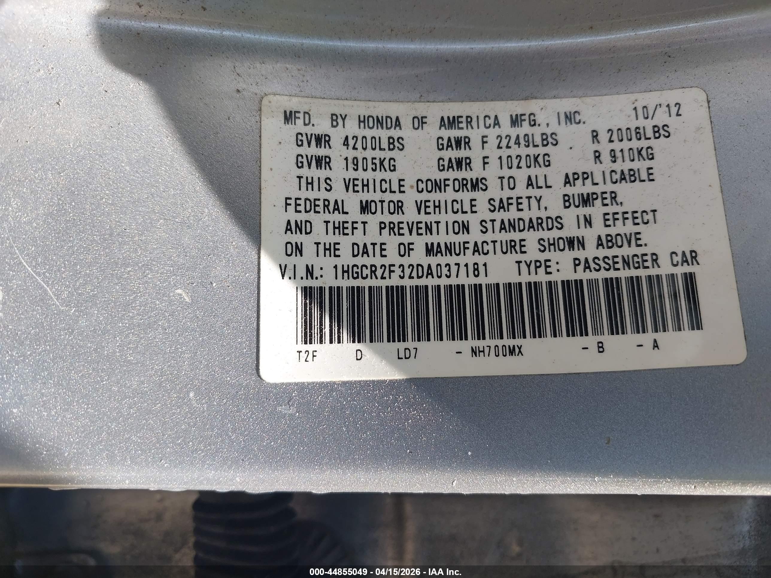 HONDA ACCORD image 9