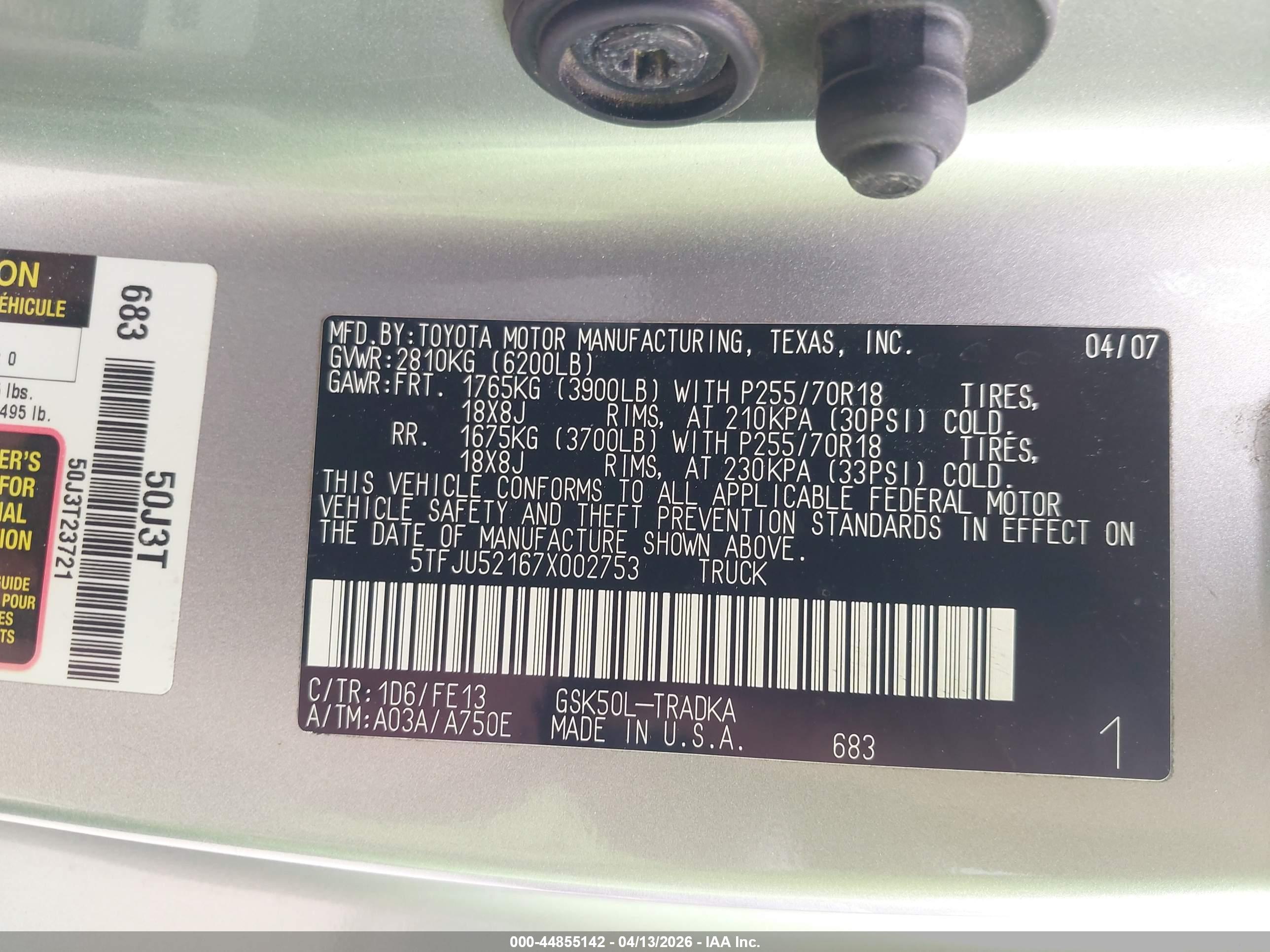 TOYOTA TUNDRA image 9