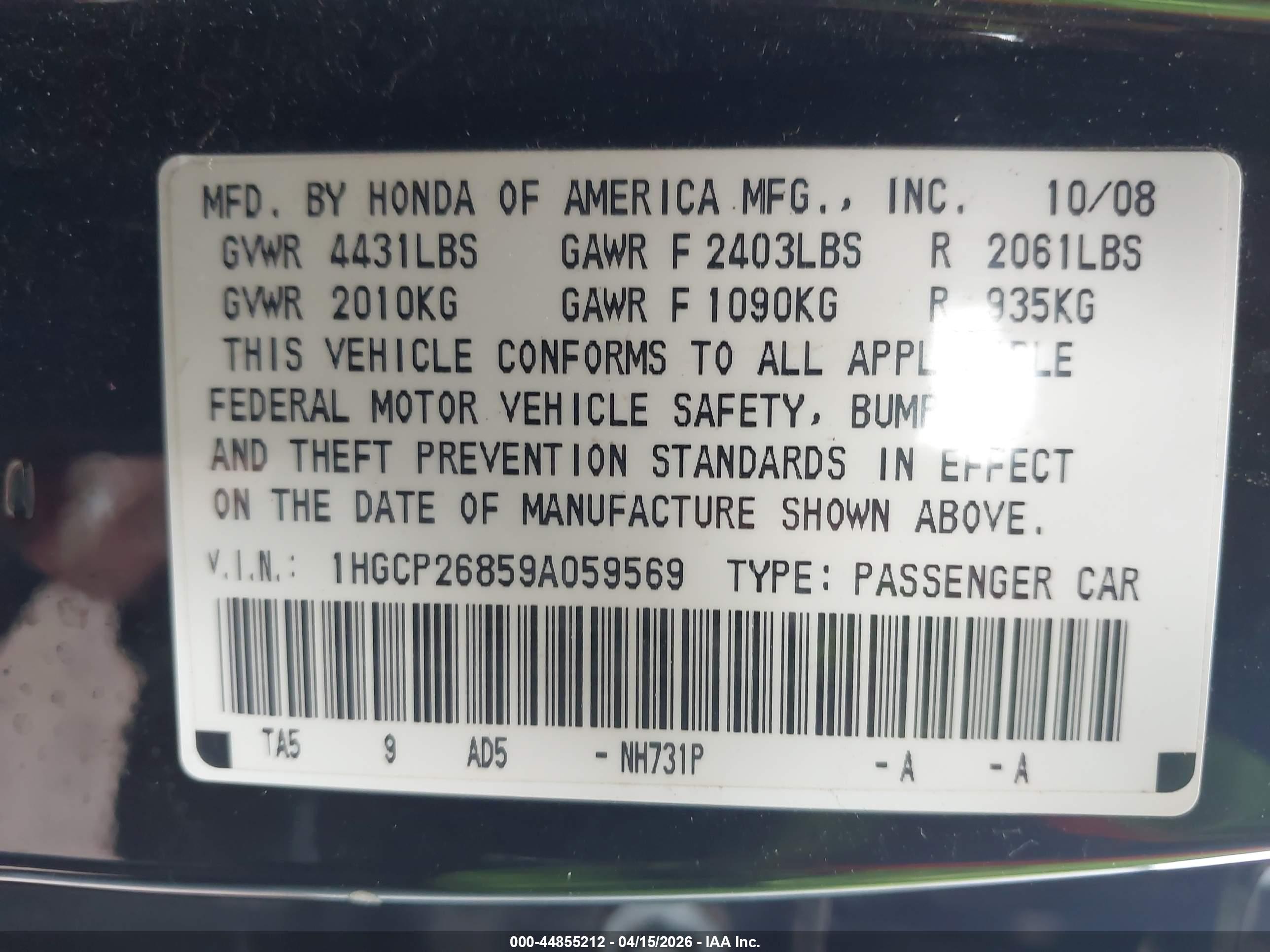 HONDA ACCORD image 9