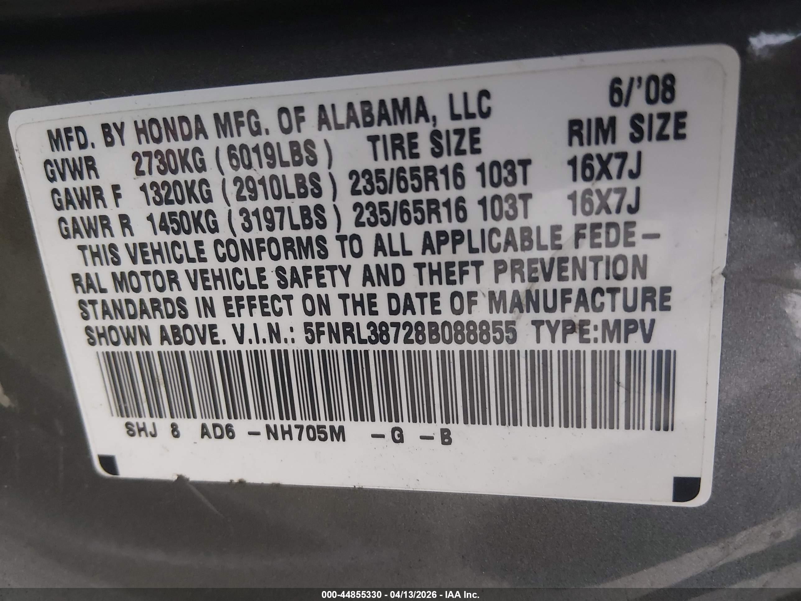HONDA ODYSSEY image 9