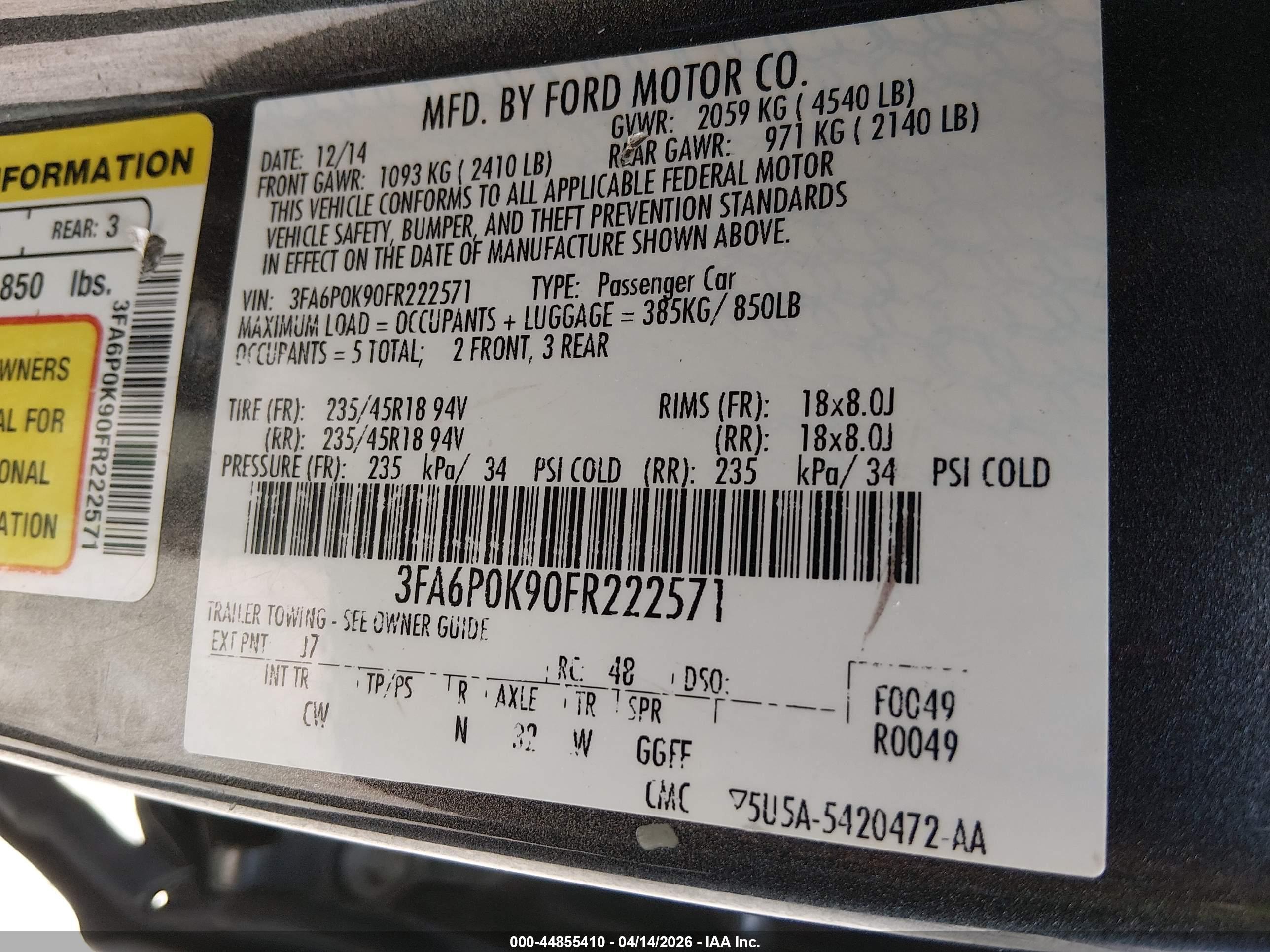 FORD FUSION image 9