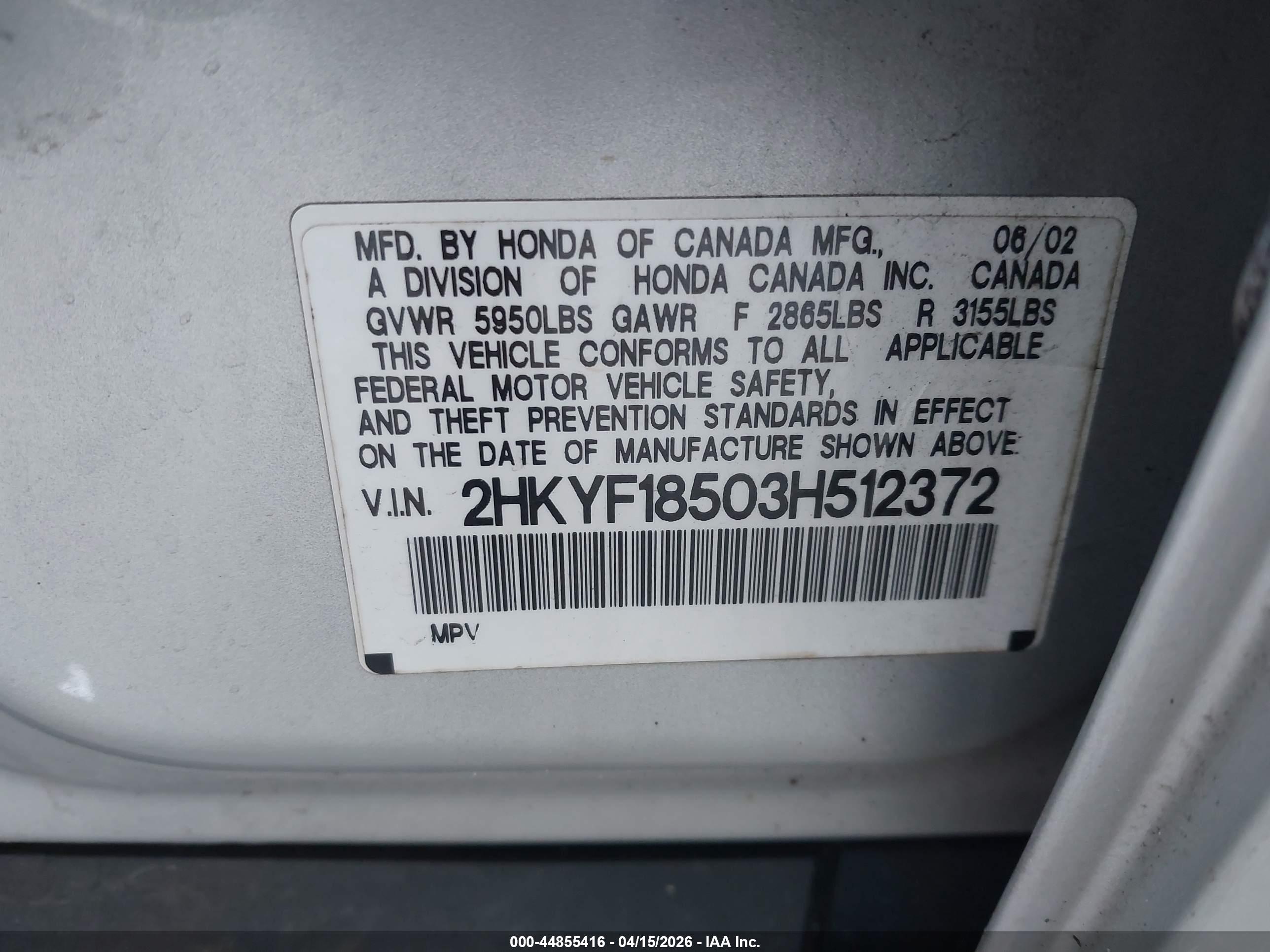 HONDA PILOT image 9