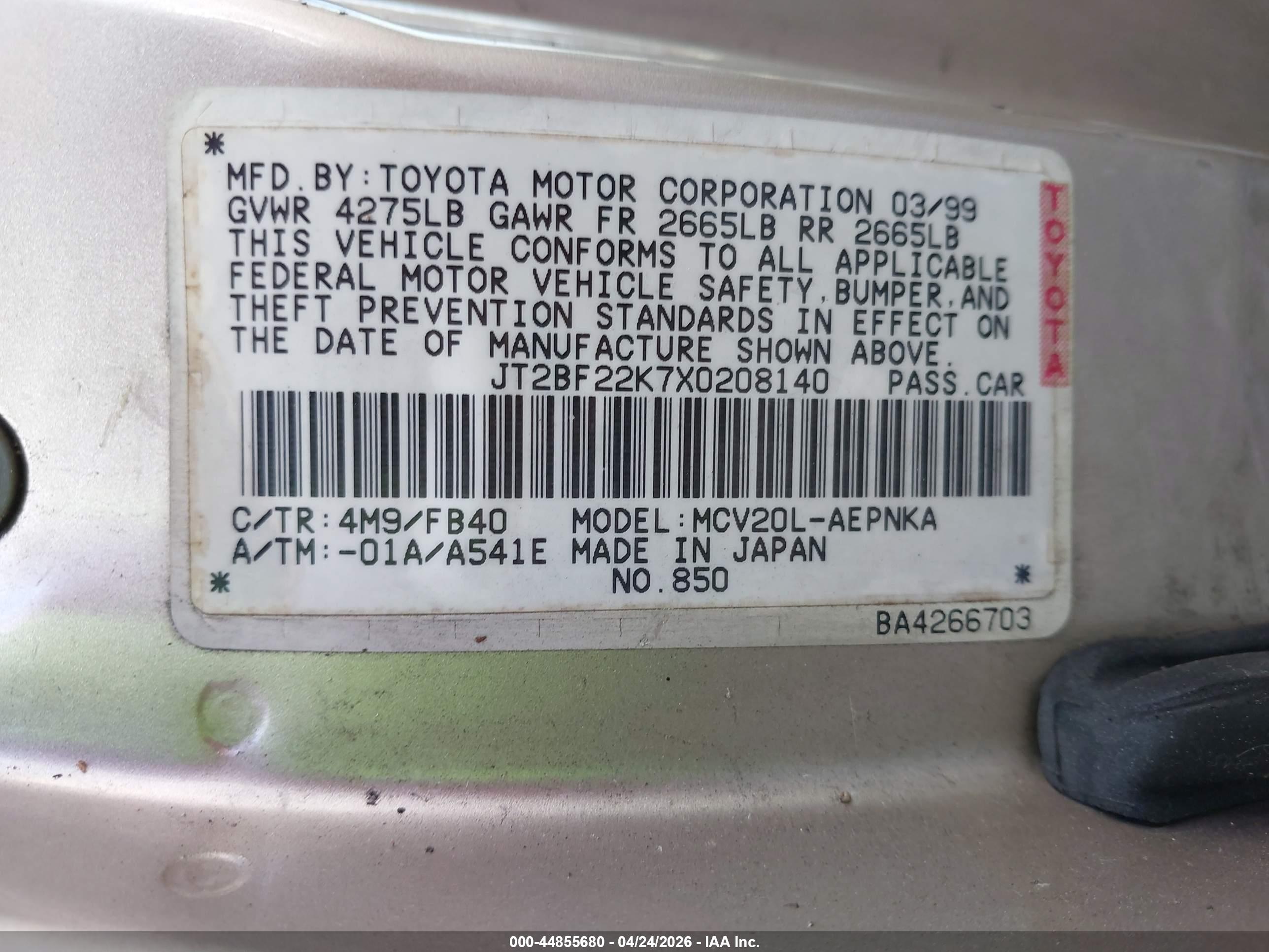 TOYOTA CAMRY image 9