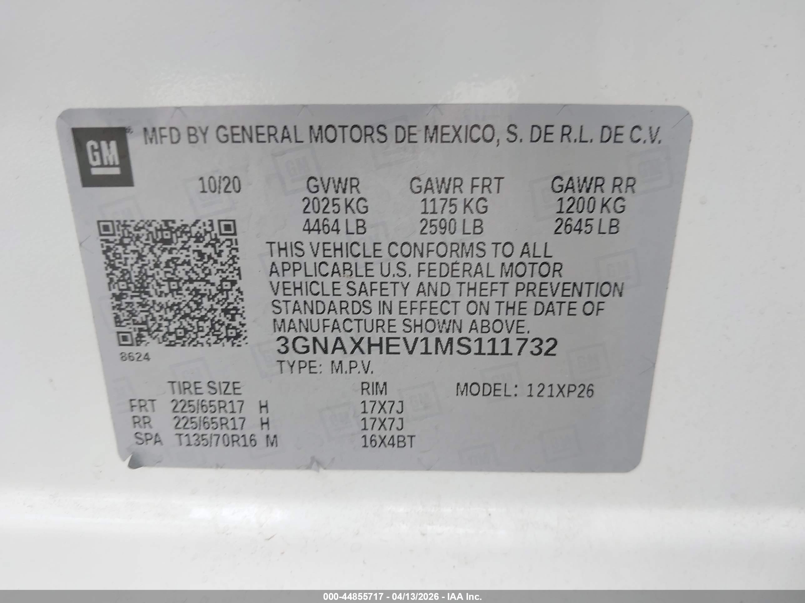 CHEVROLET EQUINOX image 9