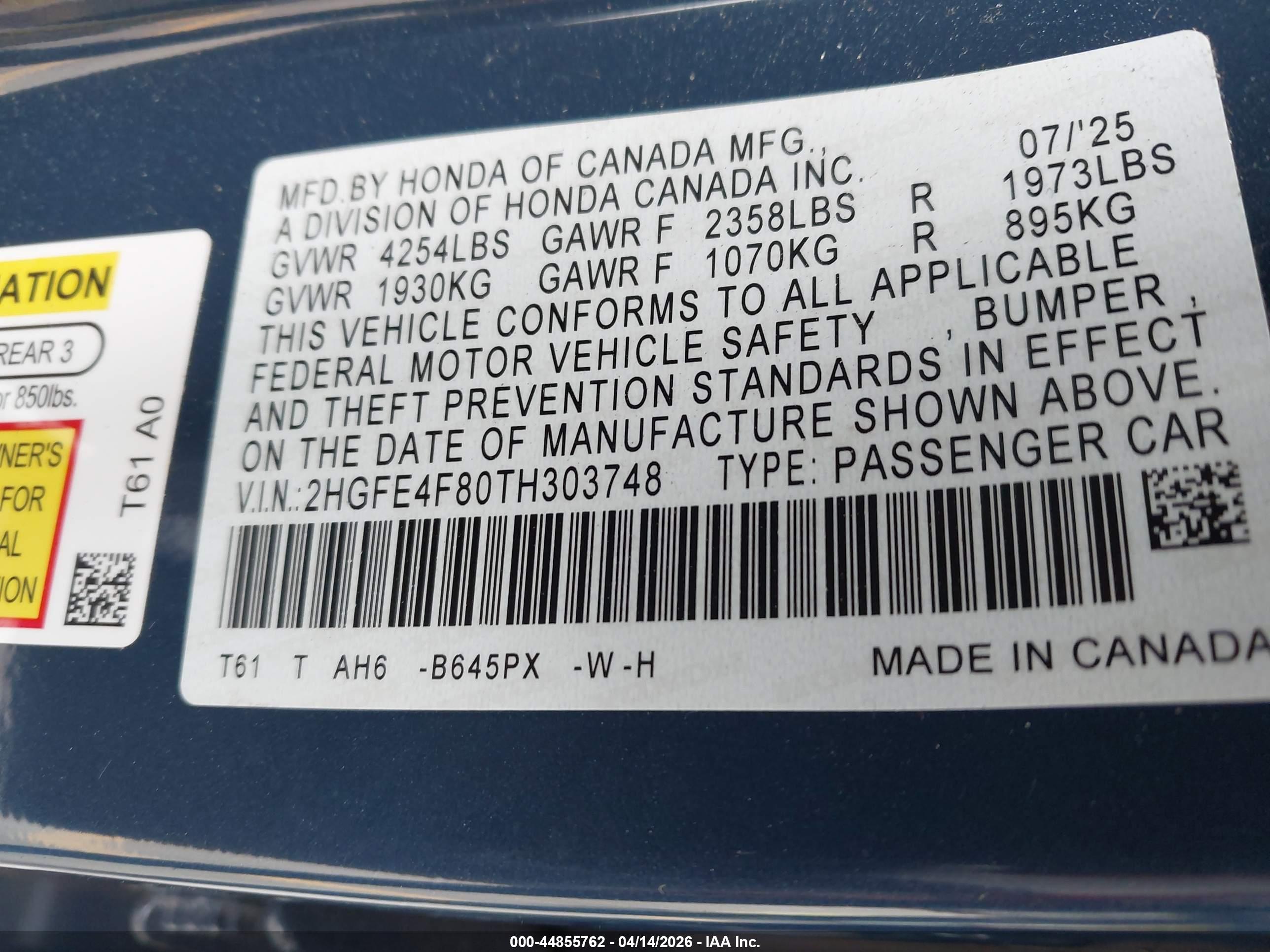 HONDA CIVIC image 9