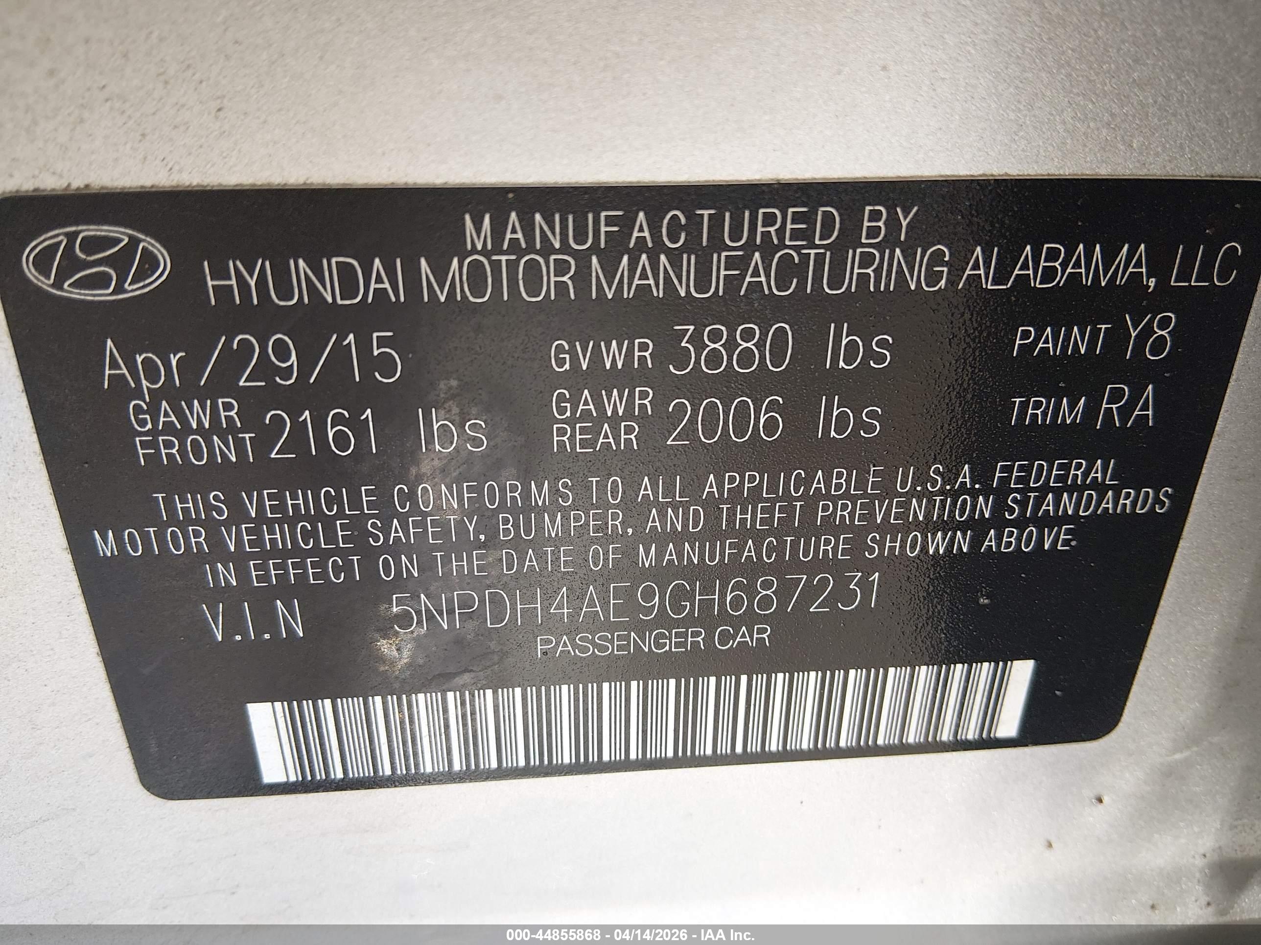 HYUNDAI ELANTRA image 9