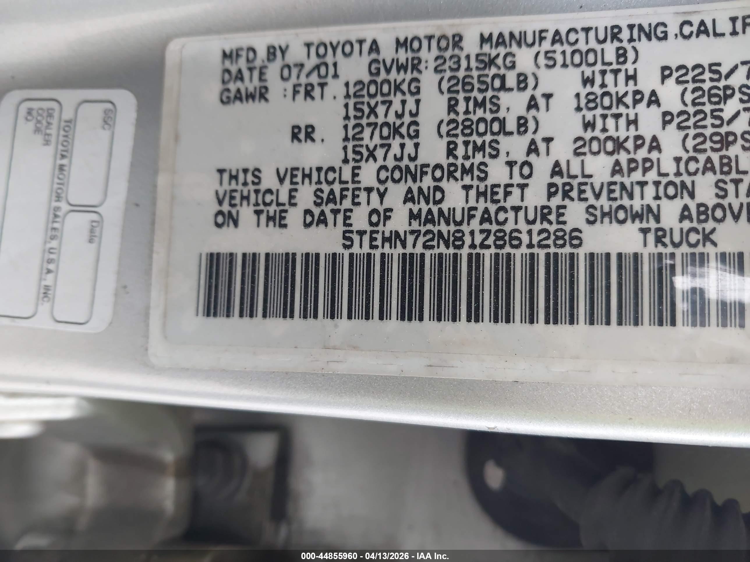 TOYOTA TACOMA image 9