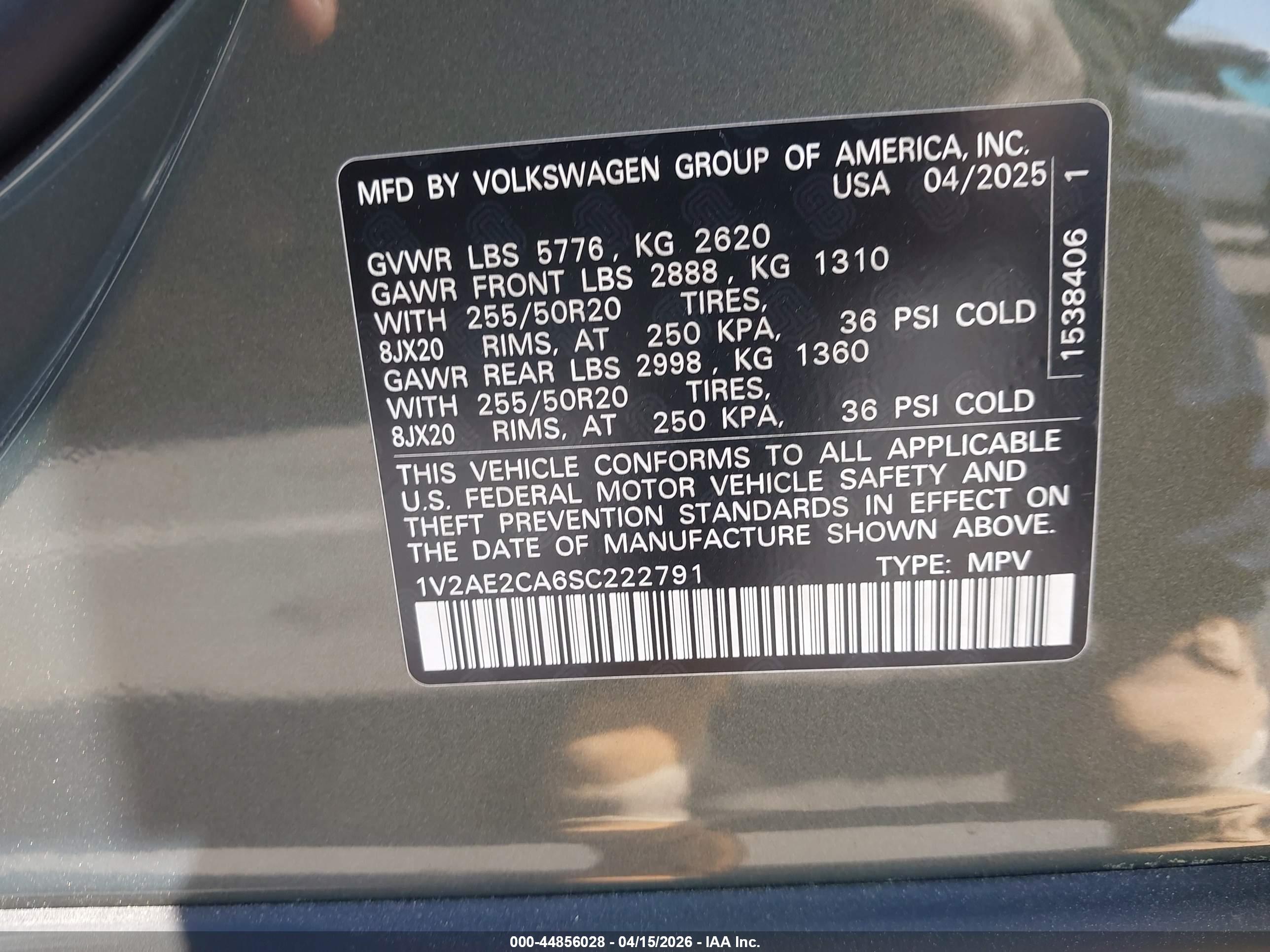 VOLKSWAGEN ATLAS image 9