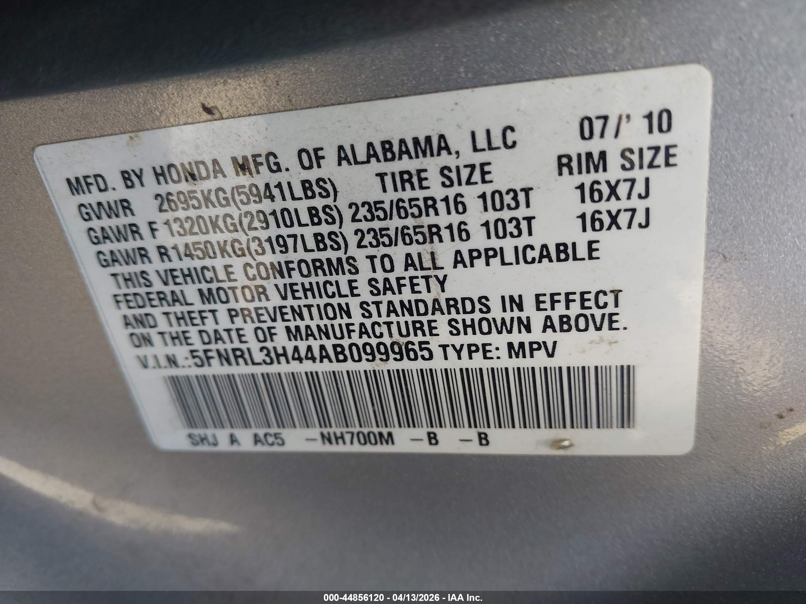 HONDA ODYSSEY image 9
