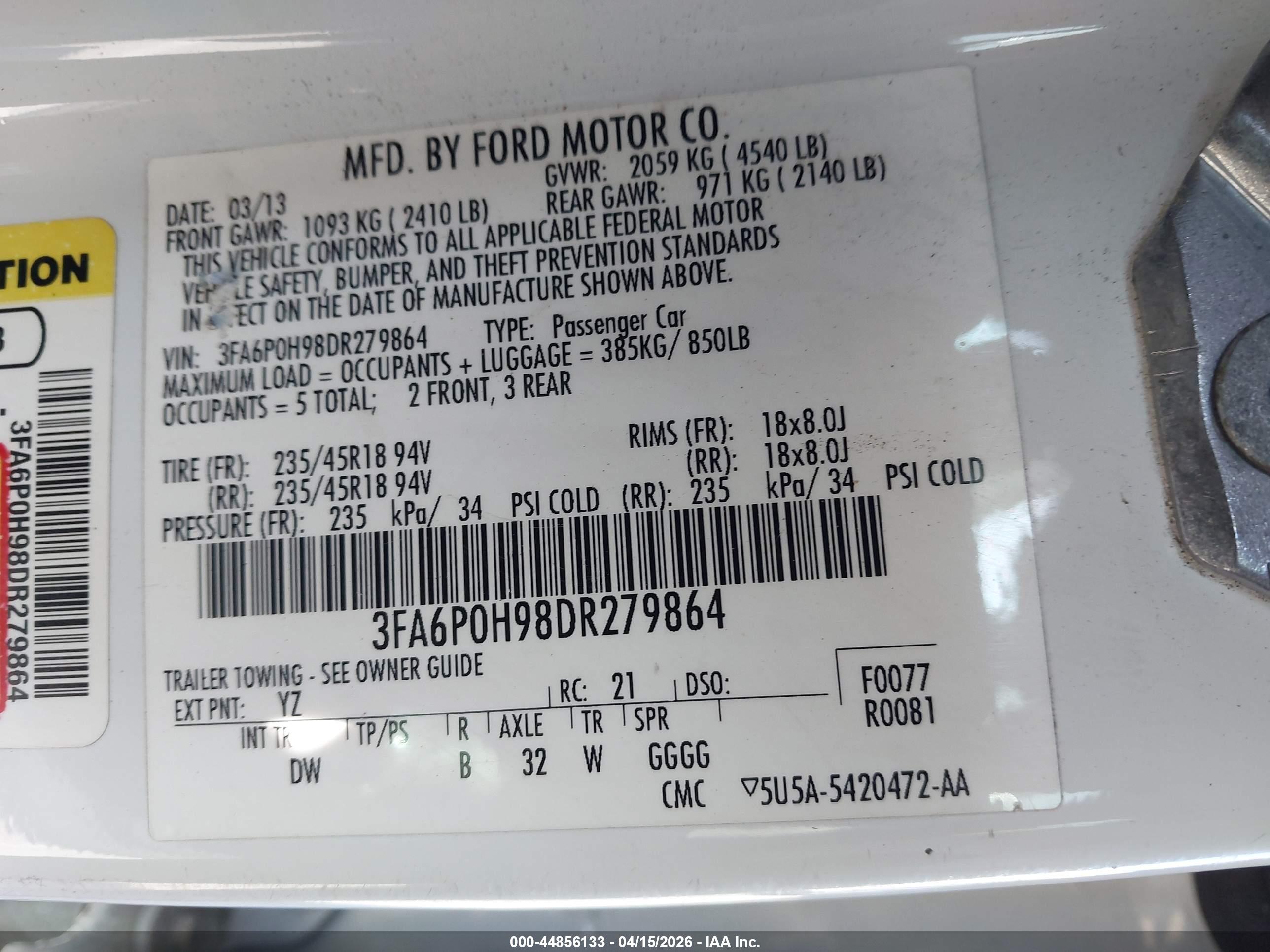 FORD FUSION image 9