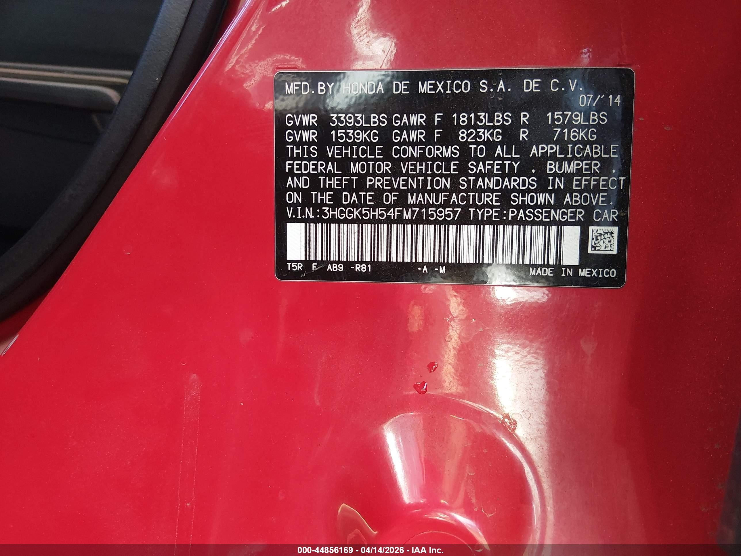 HONDA FIT image 9