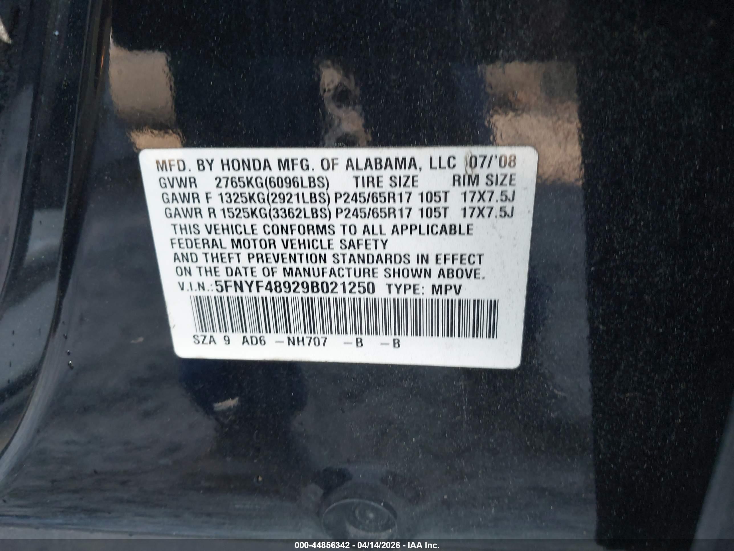 HONDA PILOT image 9